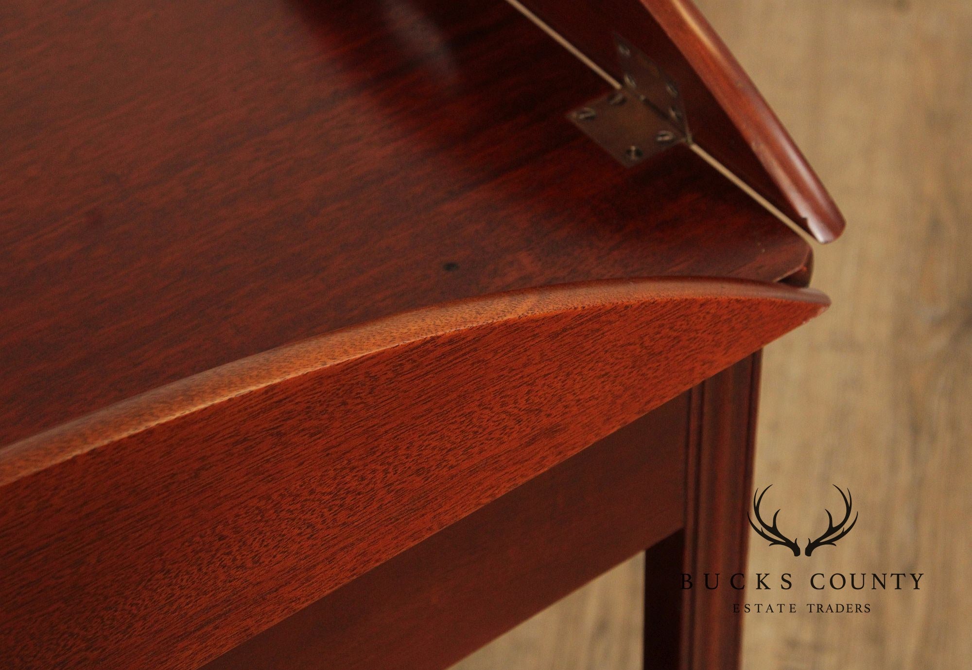 Chippendale Style Vintage Mahogany Butler's Tray Bar Cart