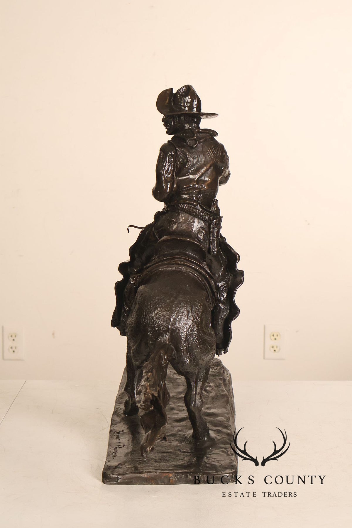 Frederick Remington Bronze Sculpture, 'The Cowboy'