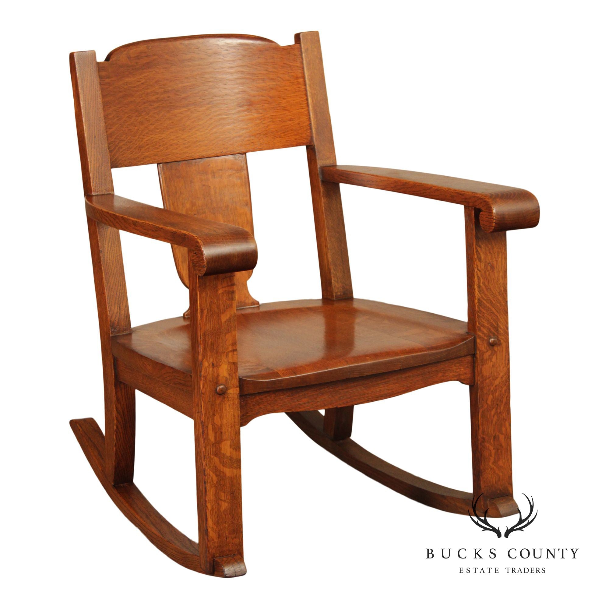 Antique Mission Oak Rocking Chair