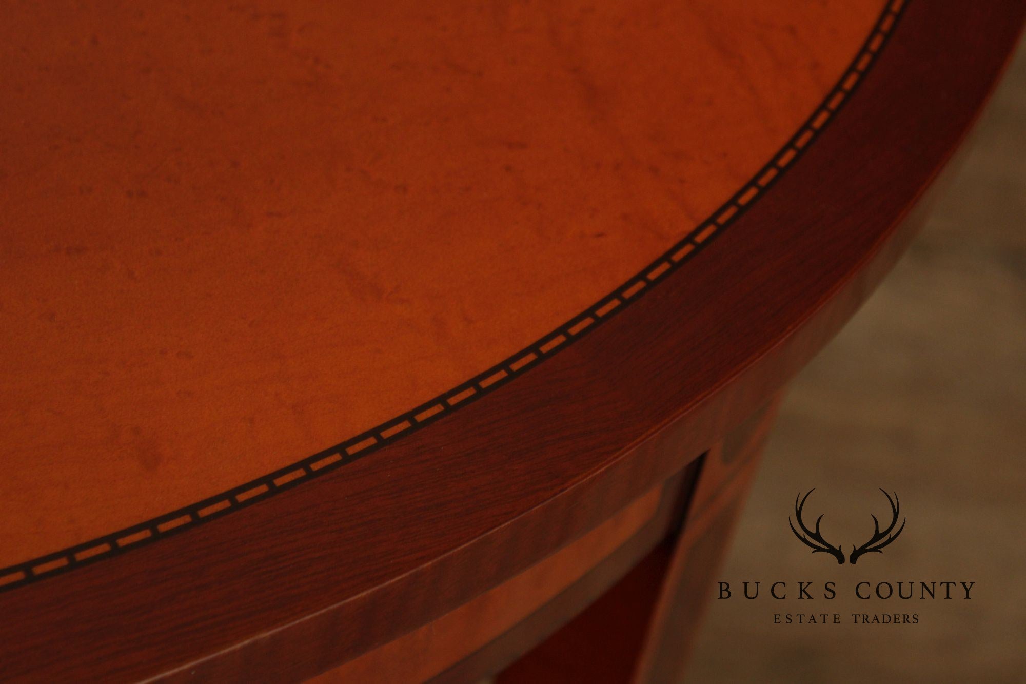 Kindel Federal Style Oval Inlaid End Table