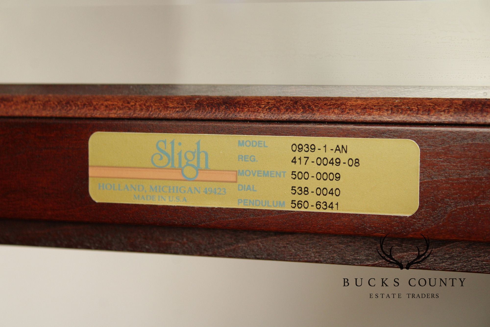Sligh Georgian Style Mahogany 'Wilton' Grandfather Clock