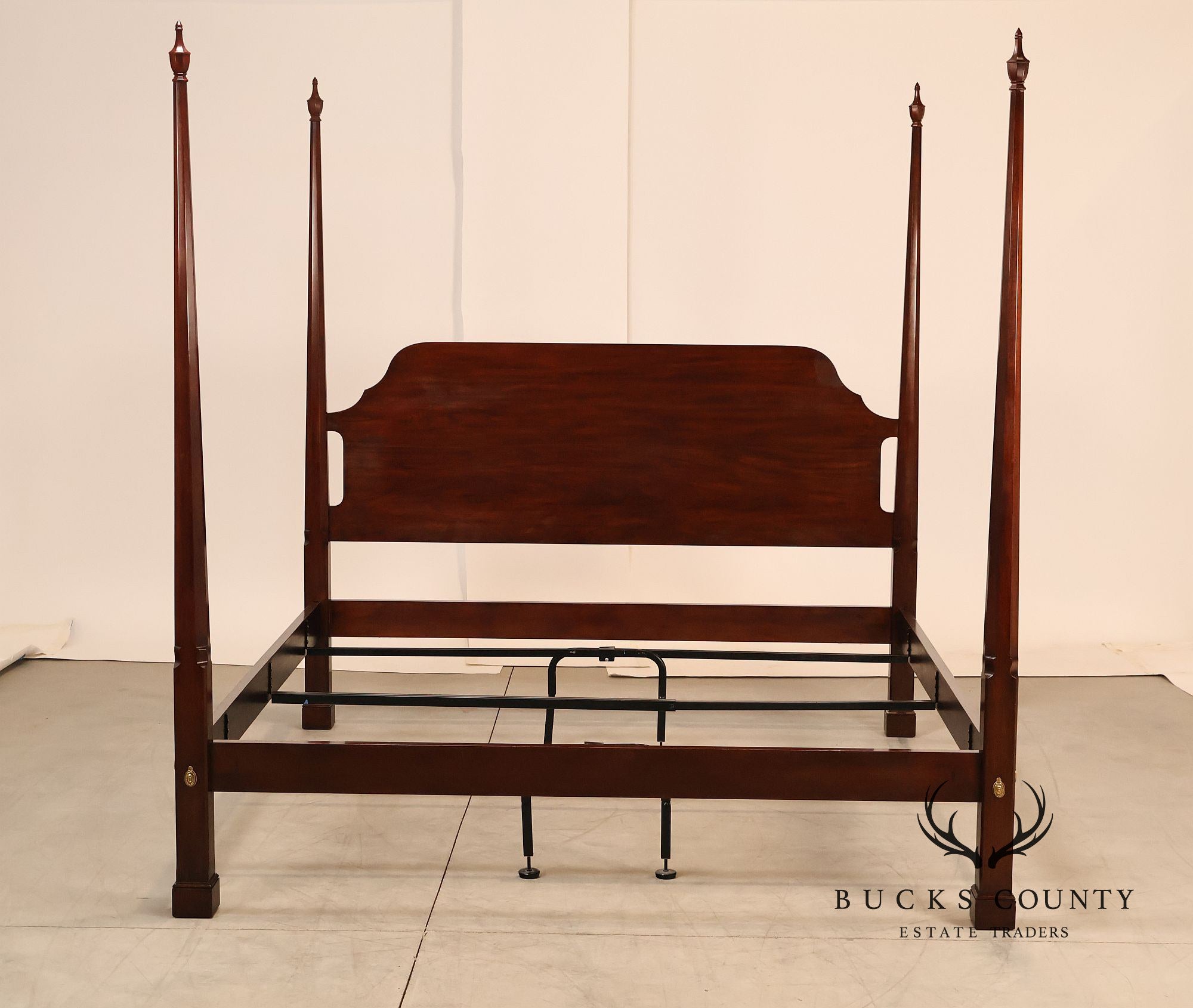 Henkel Harris Solid Mahogany King Size Poster Bed