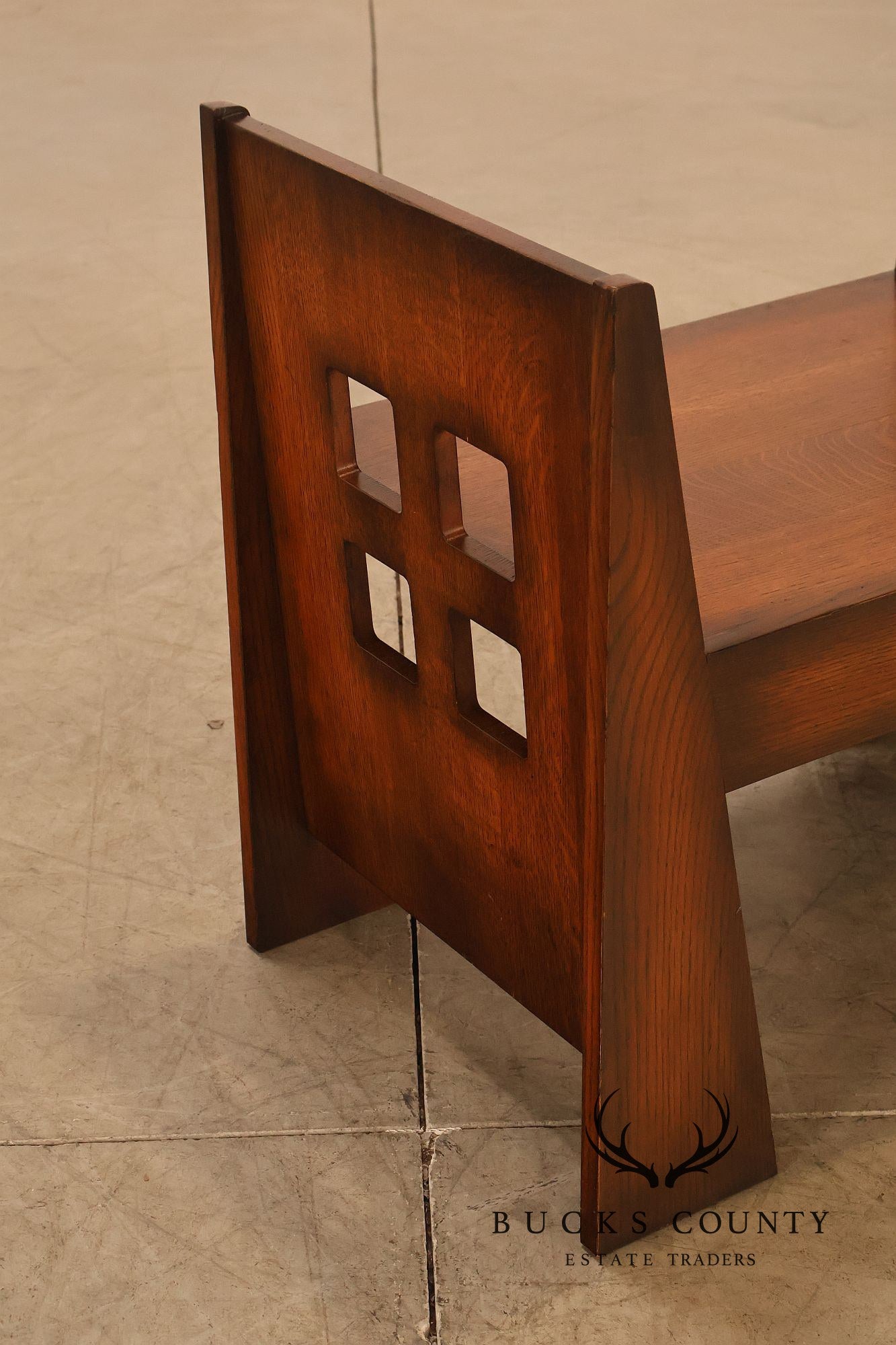 Stickley Mission Collection Oak Limbert Bench