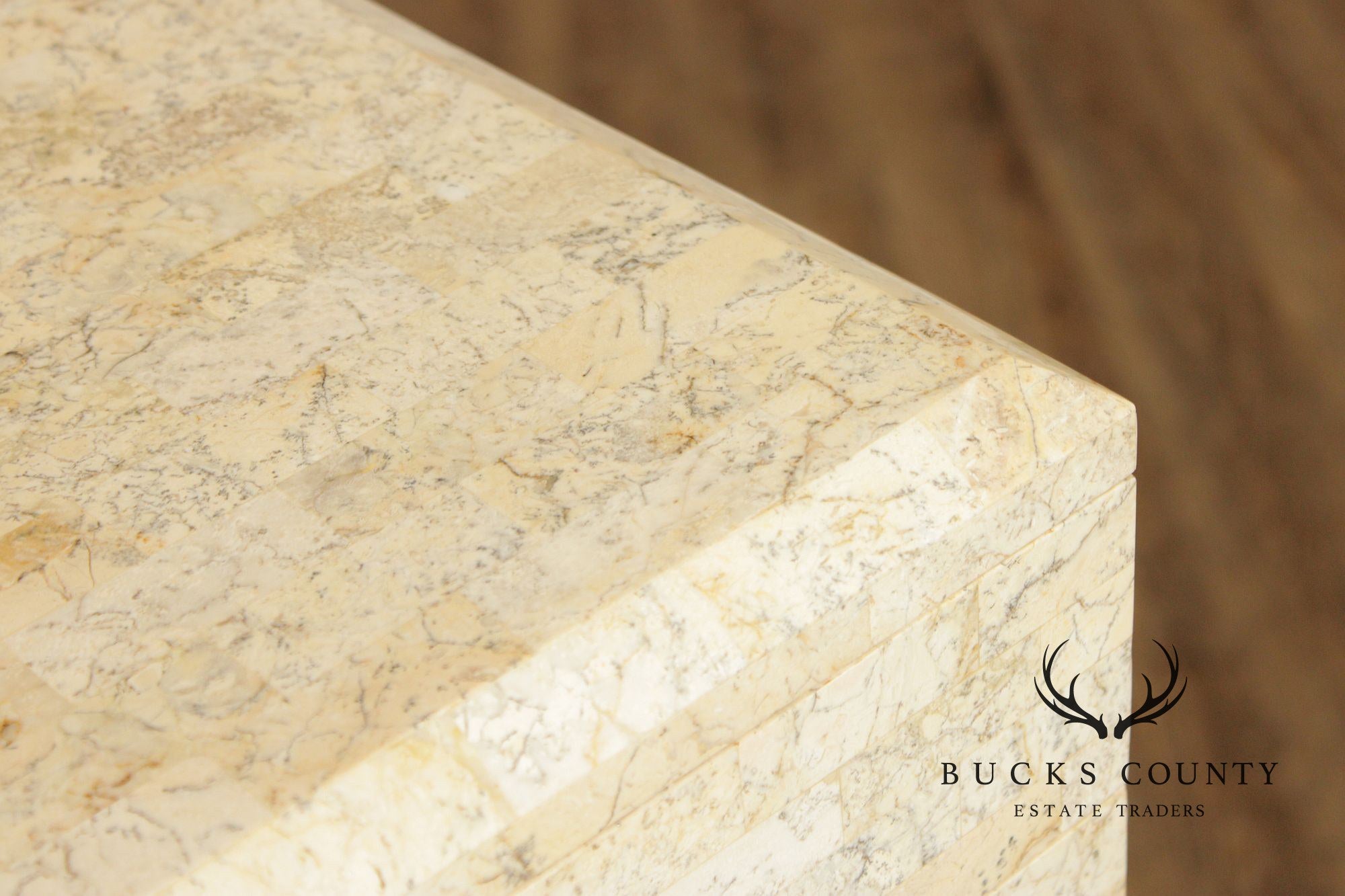 Maitland Smith Tessellated Marble Tall Chest