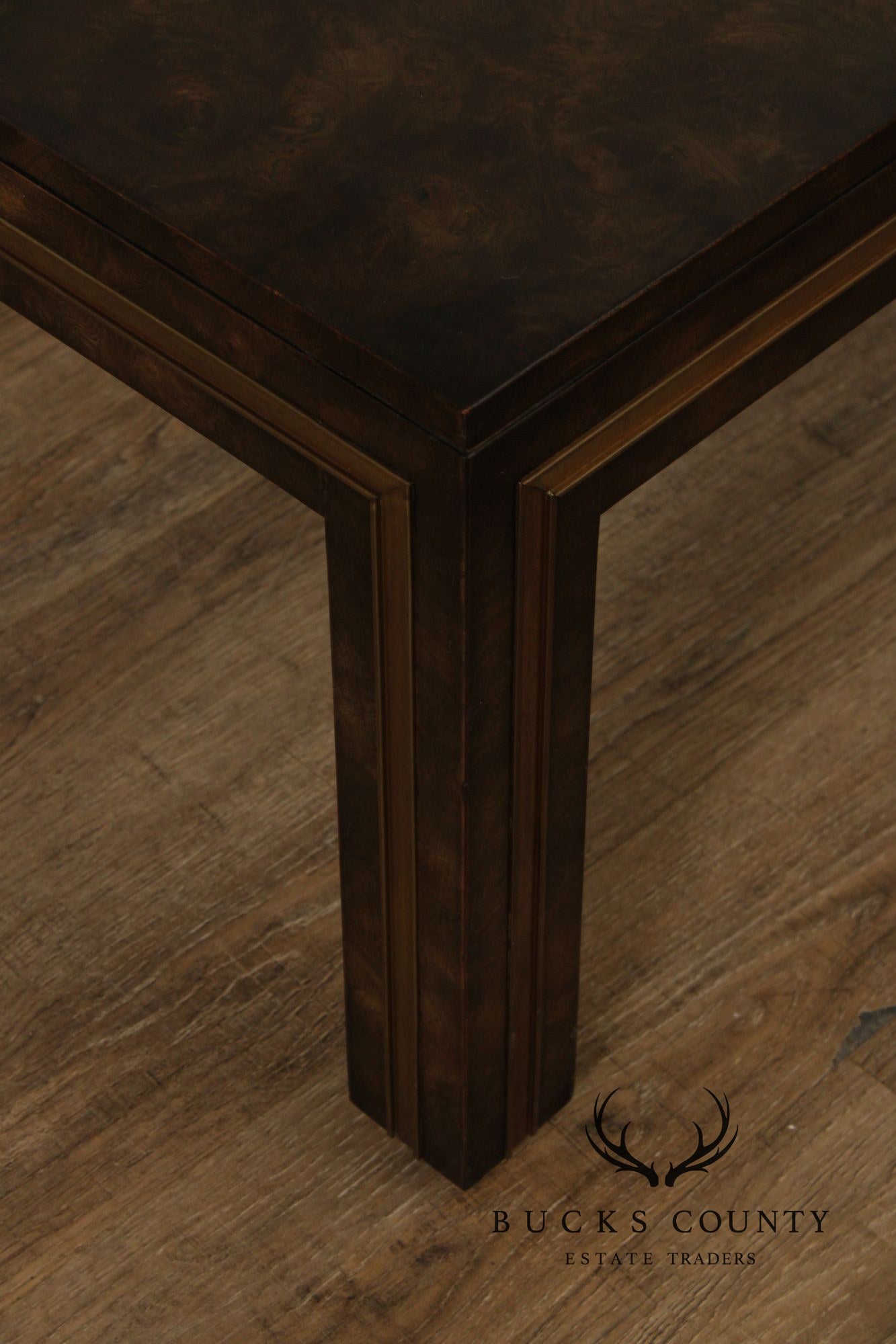 Mastercraft Burl Wood Square Coffee Table