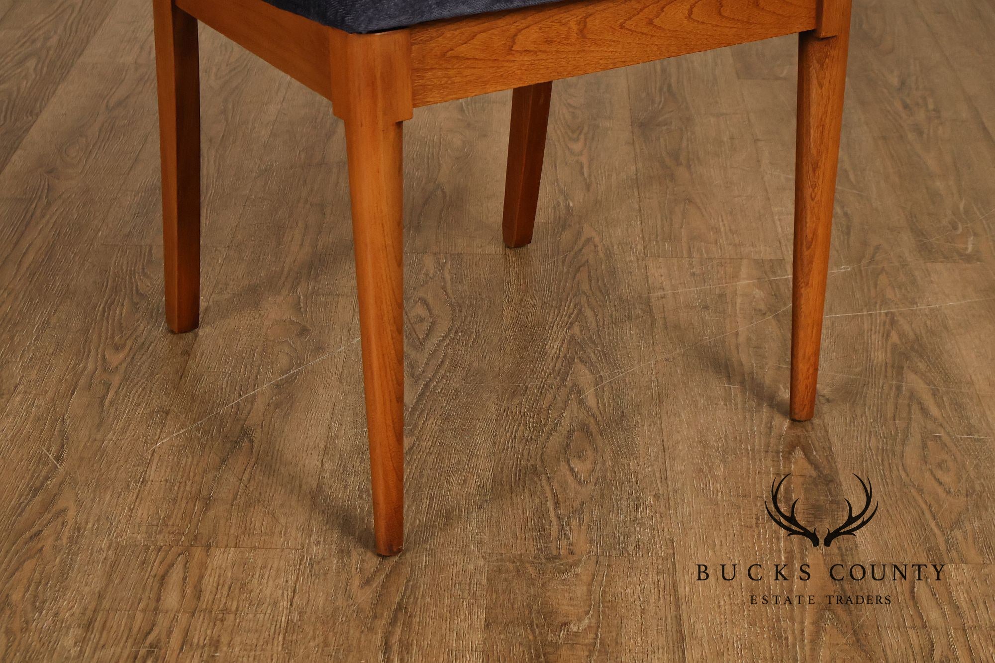 Blowing Rock Mid Century Modern Set Of Six Walnut Dining Chairs