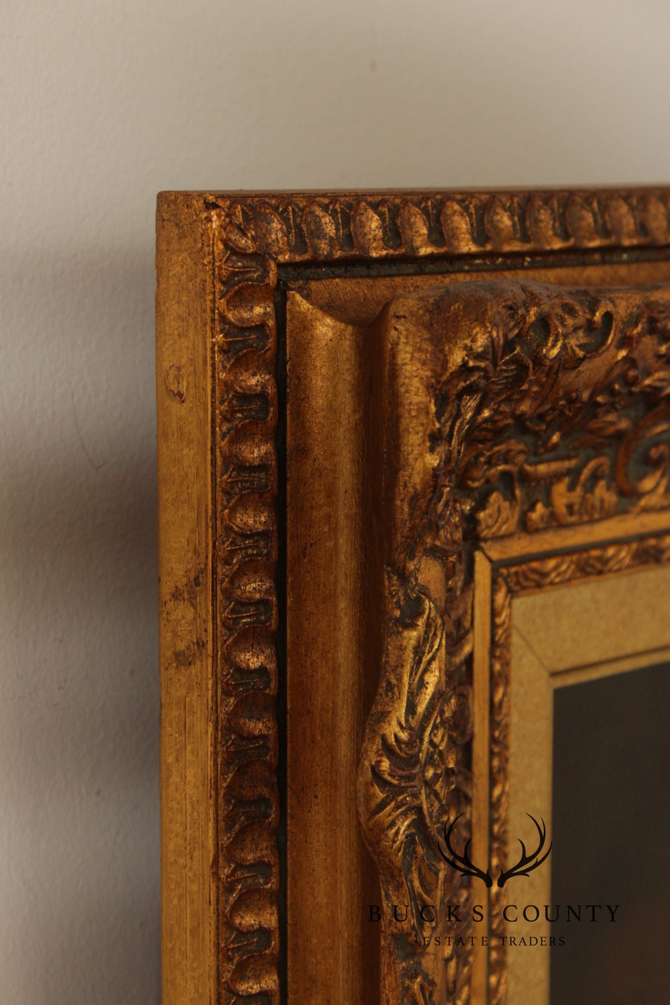 Giltwood Framed Still-Life Print, Signed