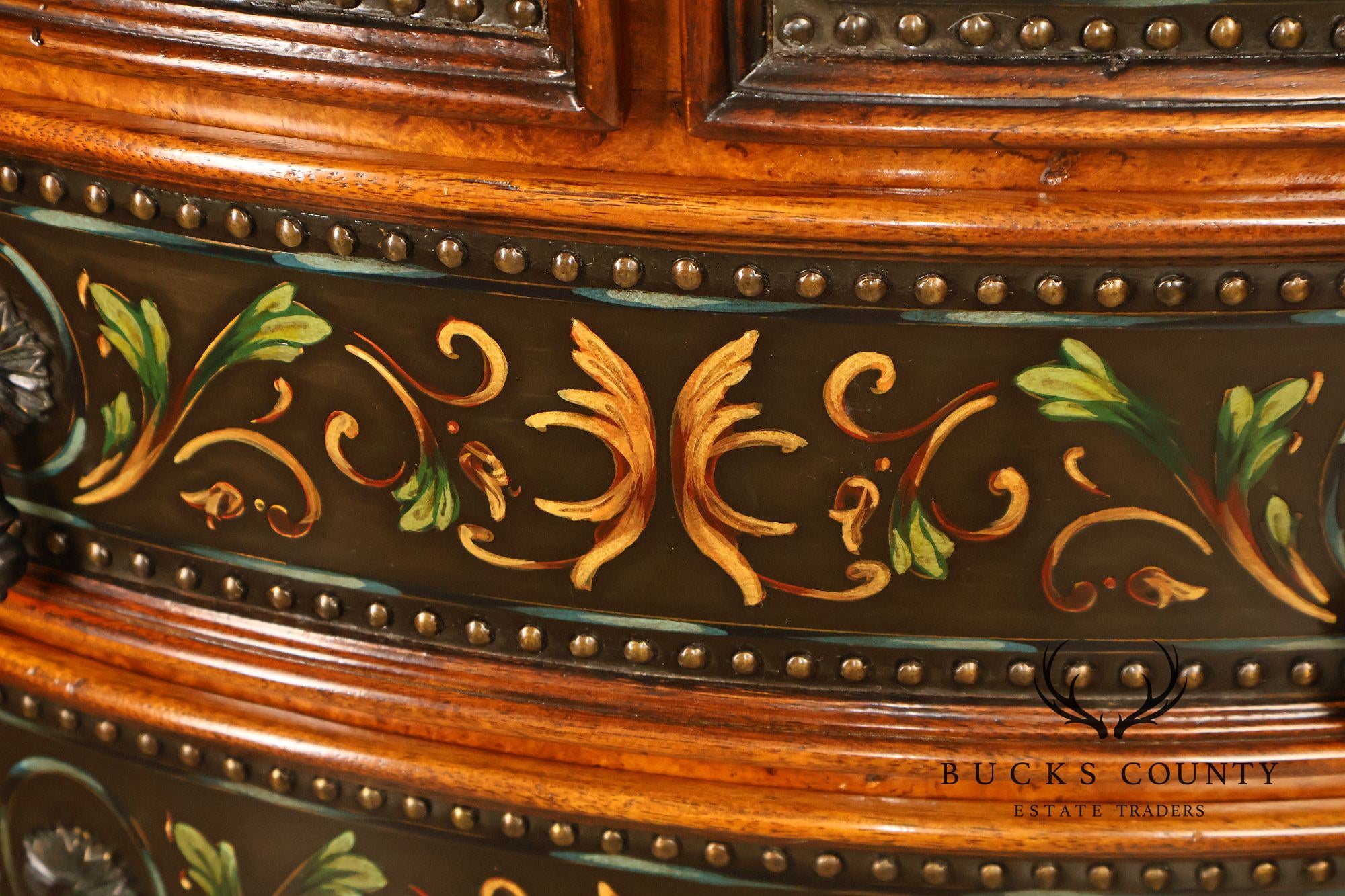 Theodore Alexander Decorated Chest With Drawers And Cabinet Doors