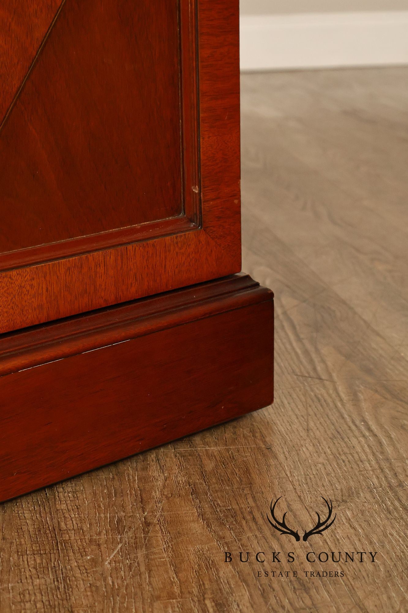 Kindel Neoclassical Style Mahogany Breakfront China Cabinet