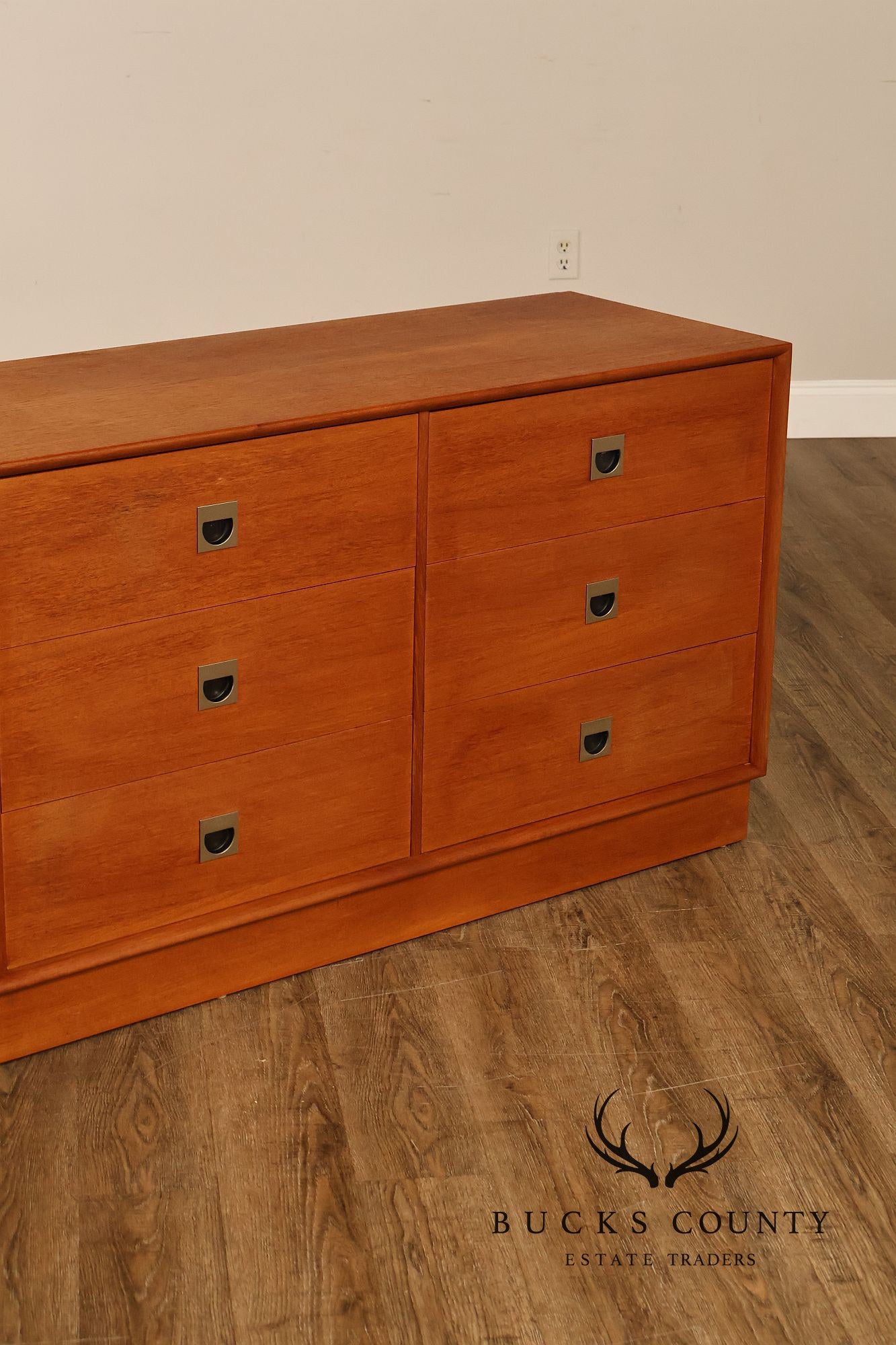 Danish Modern Teak Triple Dresser