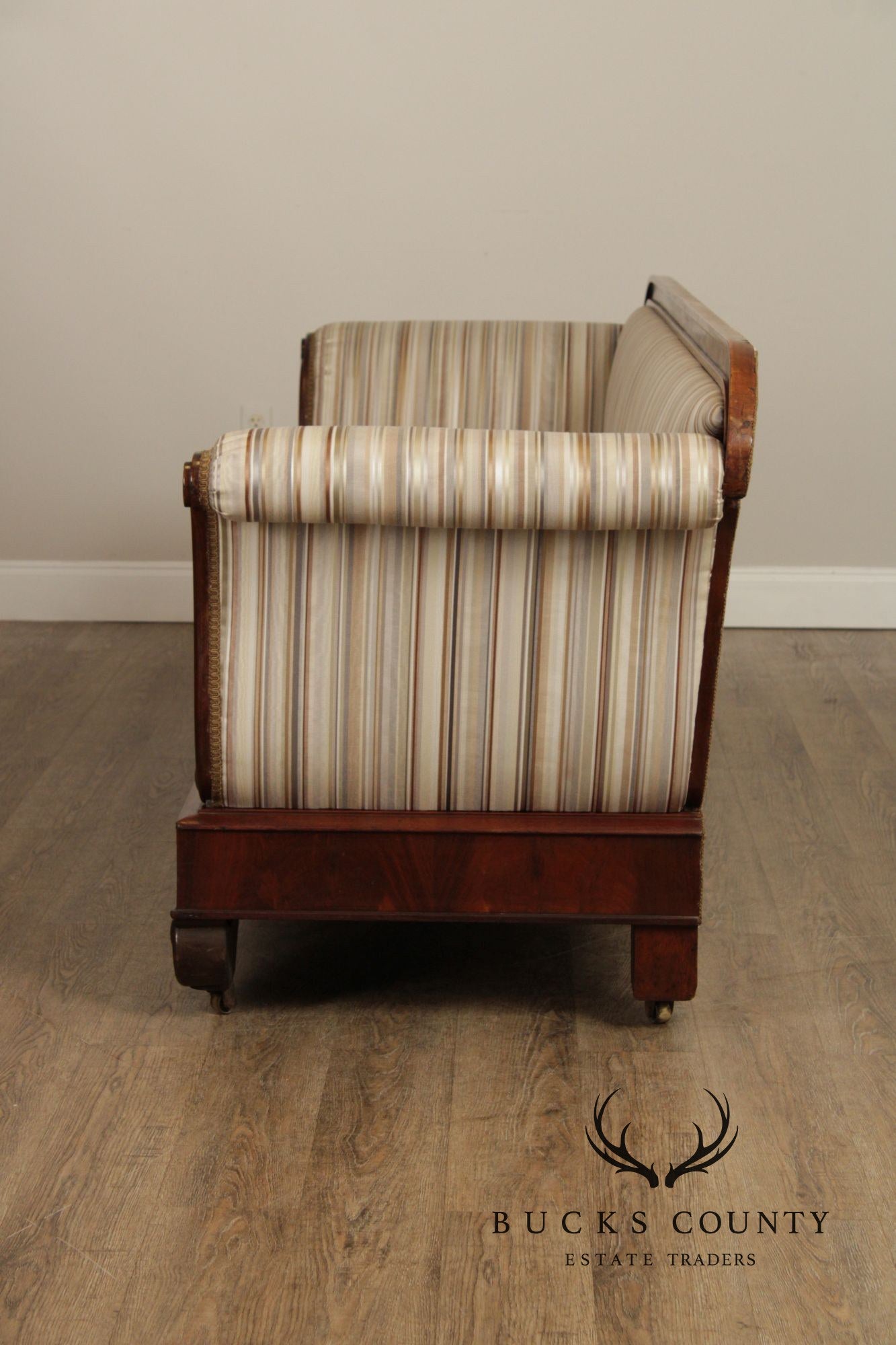 Antique 19th Century American Empire Mahogany Sofa