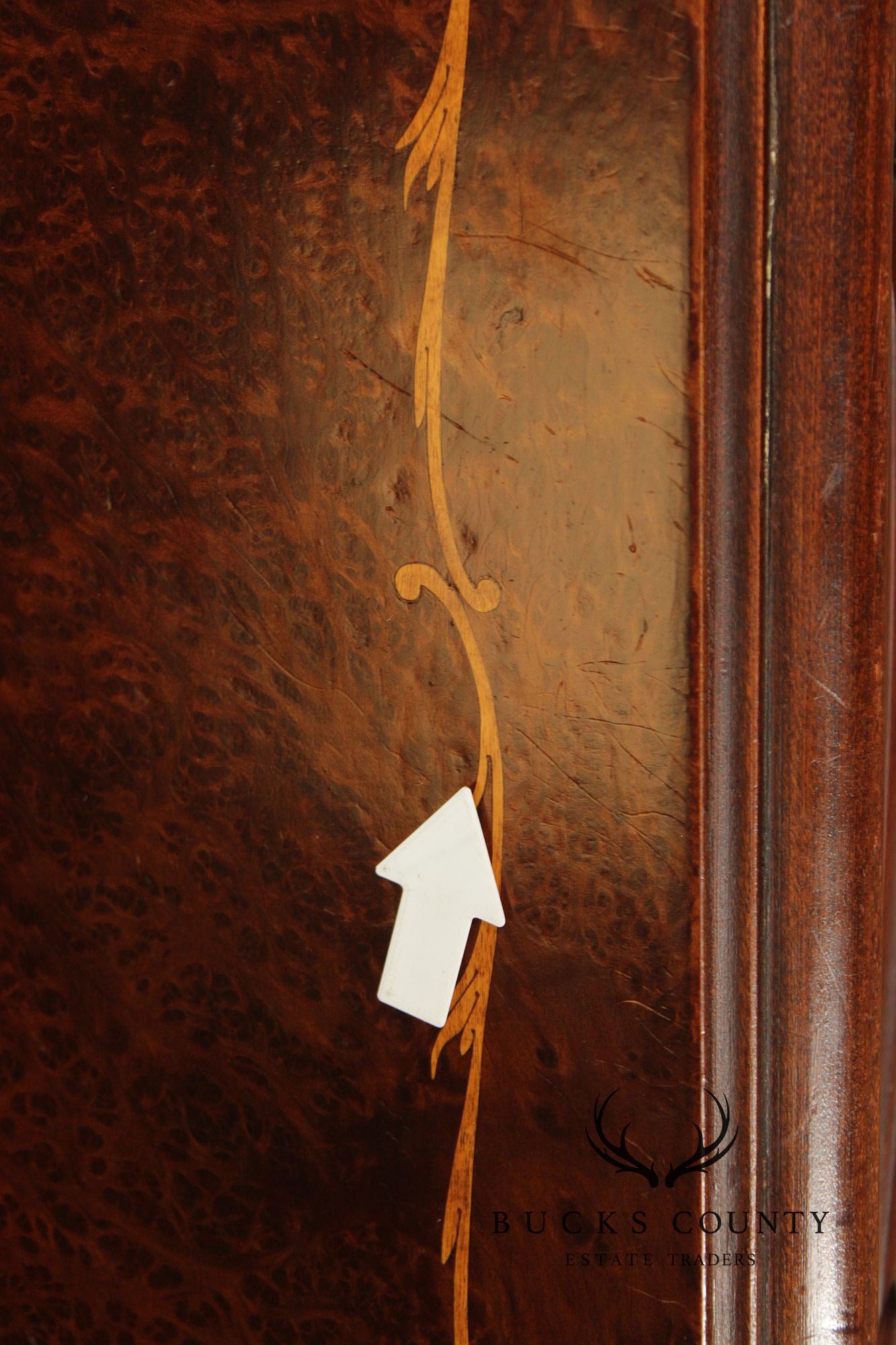 Louis XV Style Inlaid Burl Walnut Extendable Dining Table