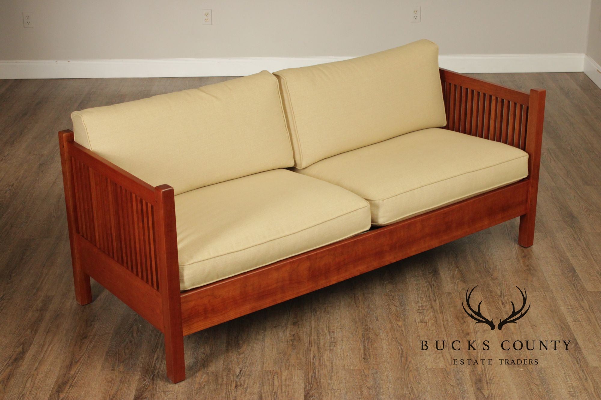 Stickley Mission Collection Cherry Spindle Sofa