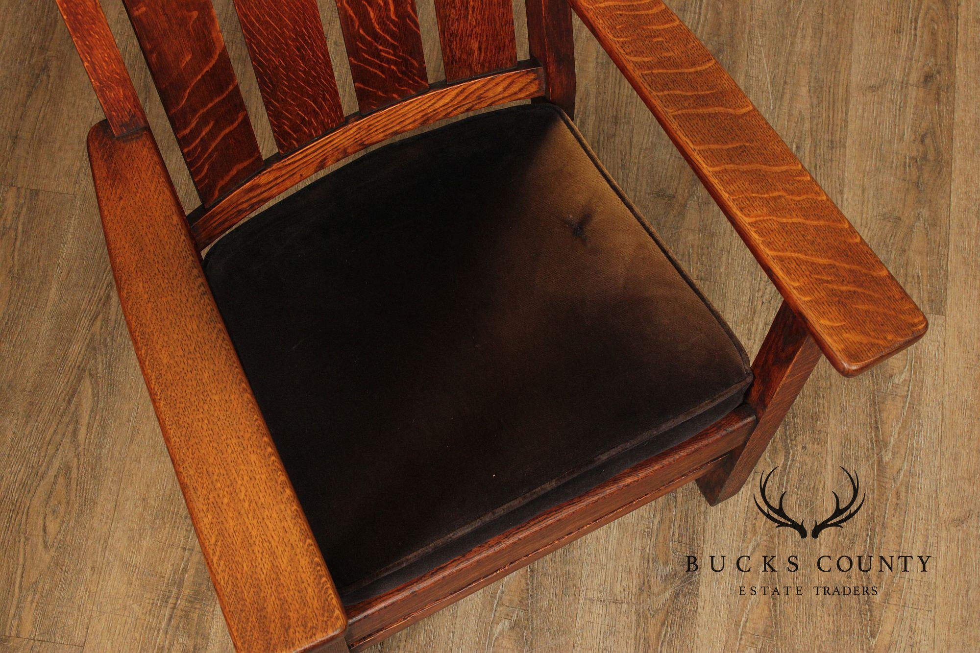 Antique Mission Oak Armchair