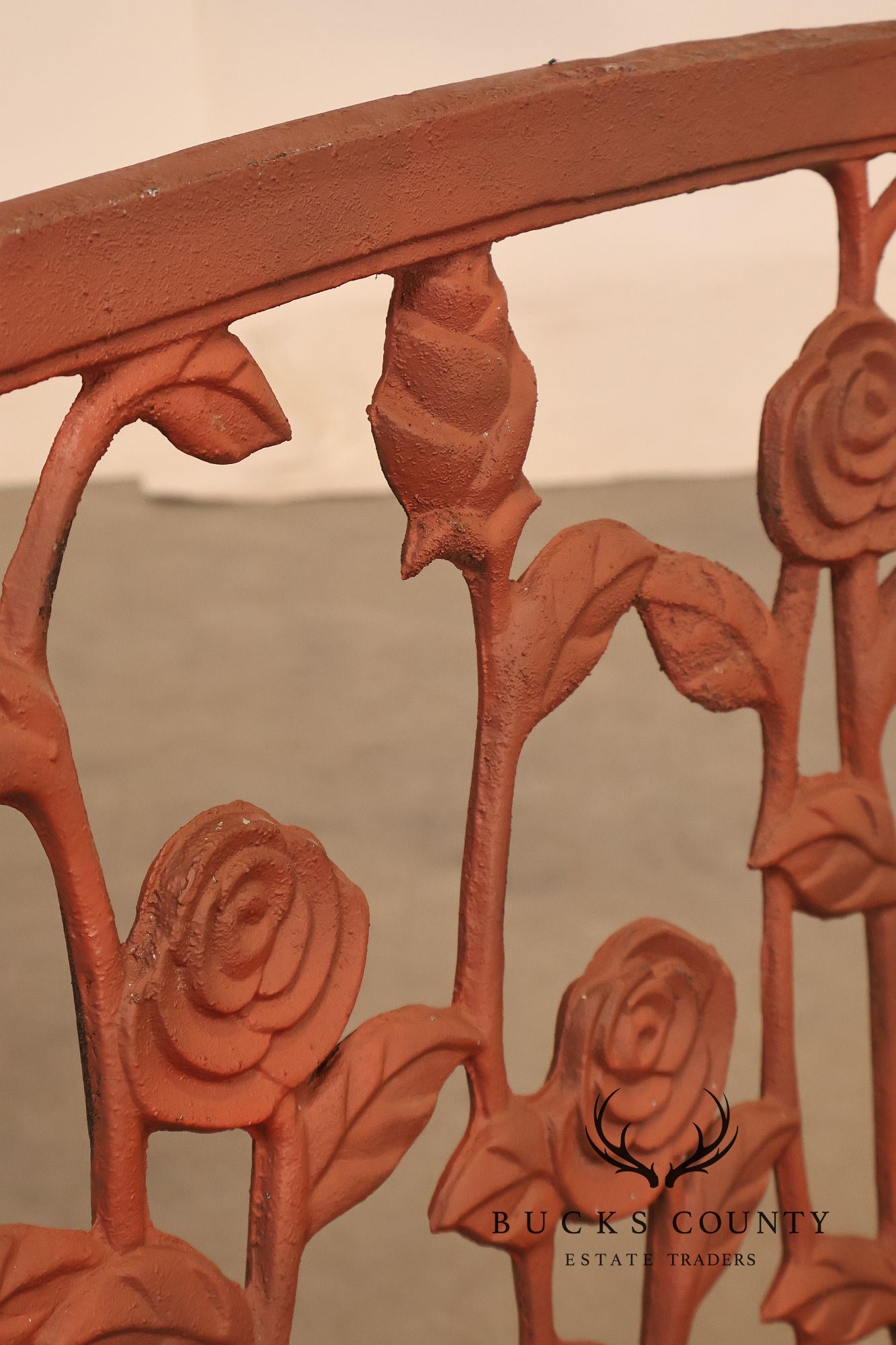 Cast Aluminum Vintage Rose Garden Bench