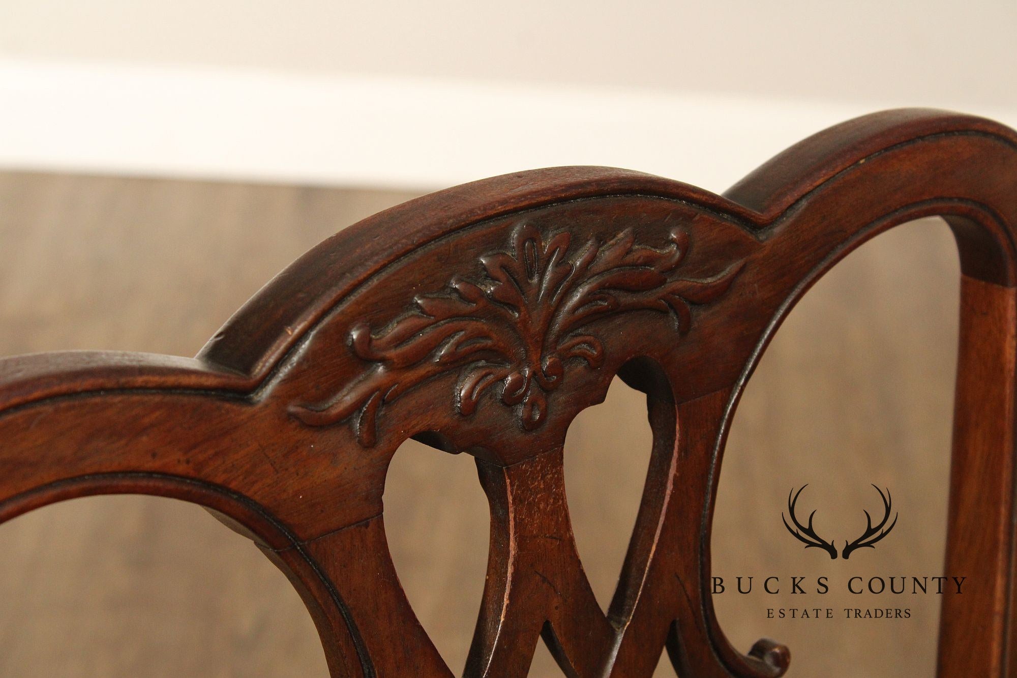Henredon Chippendale Style Vintage Set of Six Mahogany Dining Chairs