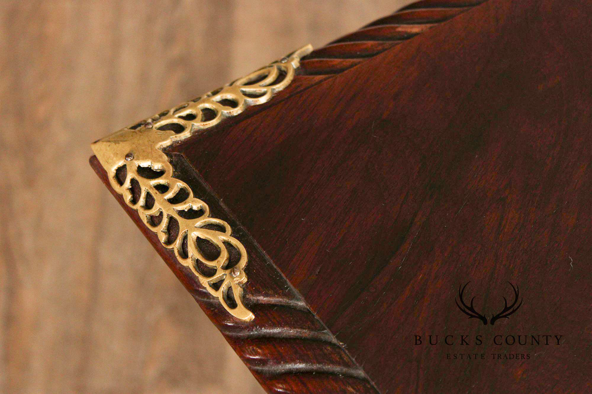 Antique Anglo Indian Carved Executive Desk