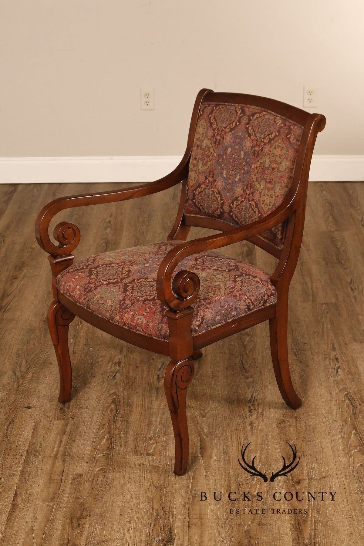 Hickory Chair Pair of Charles X Style Armchairs