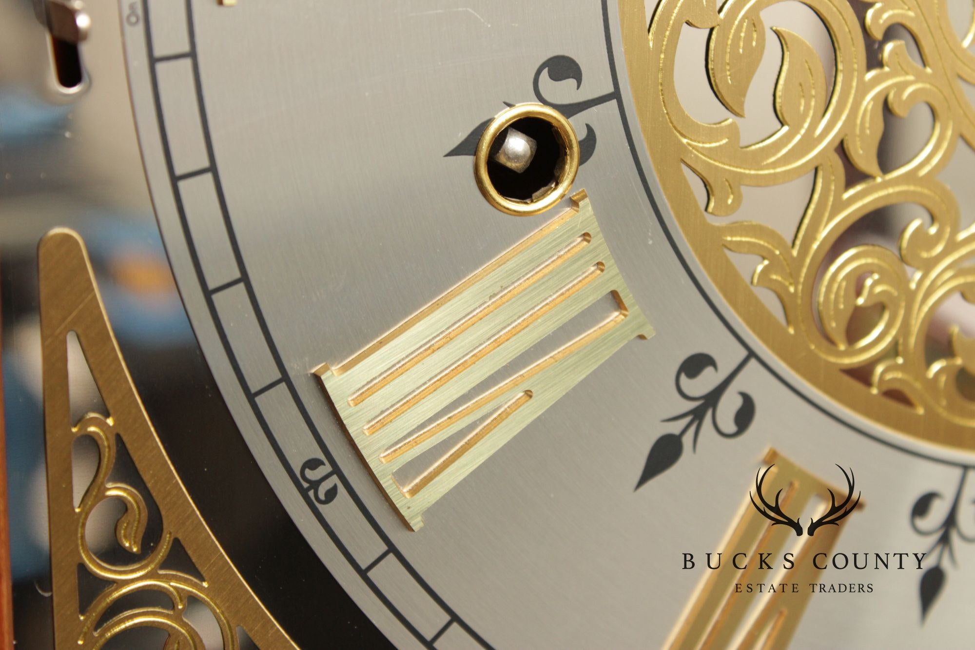 Sligh Federal Style Inlaid Mahogany Grandfather Clock