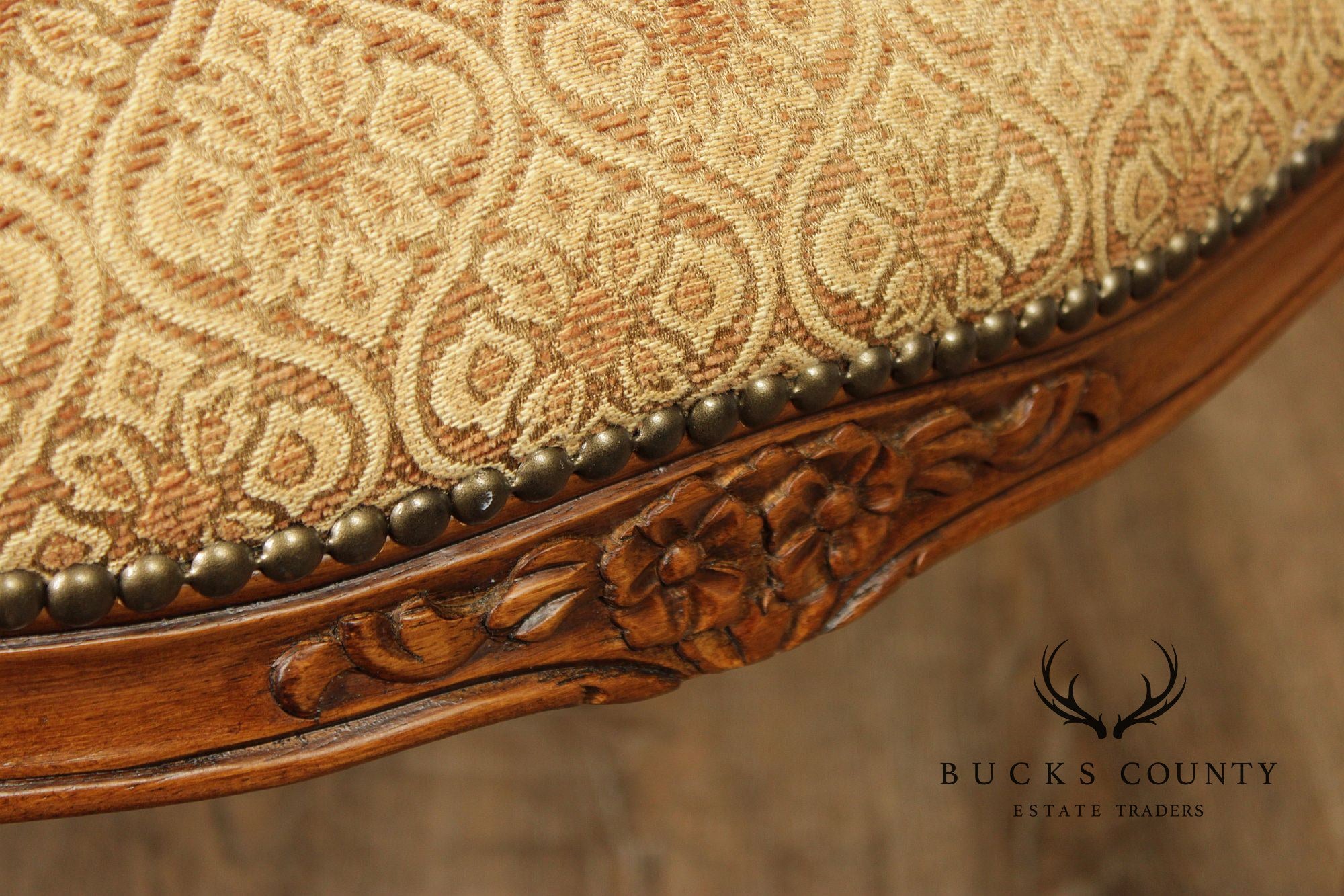 French Louis XV Style Pair of Fauteuil Armchairs