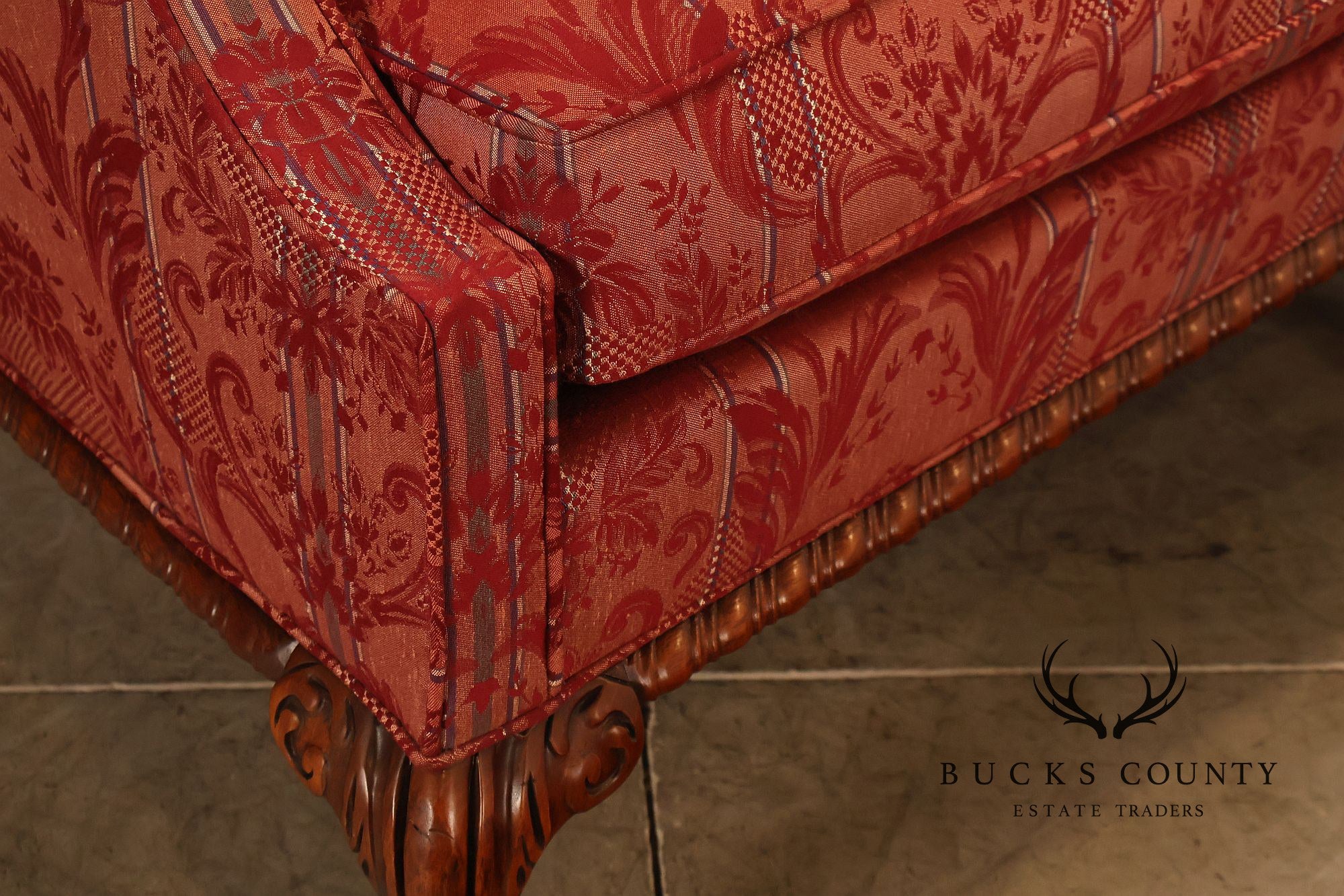 Hickory Chair 'Historical James River Plantations' Pair of Mahogany Sofas