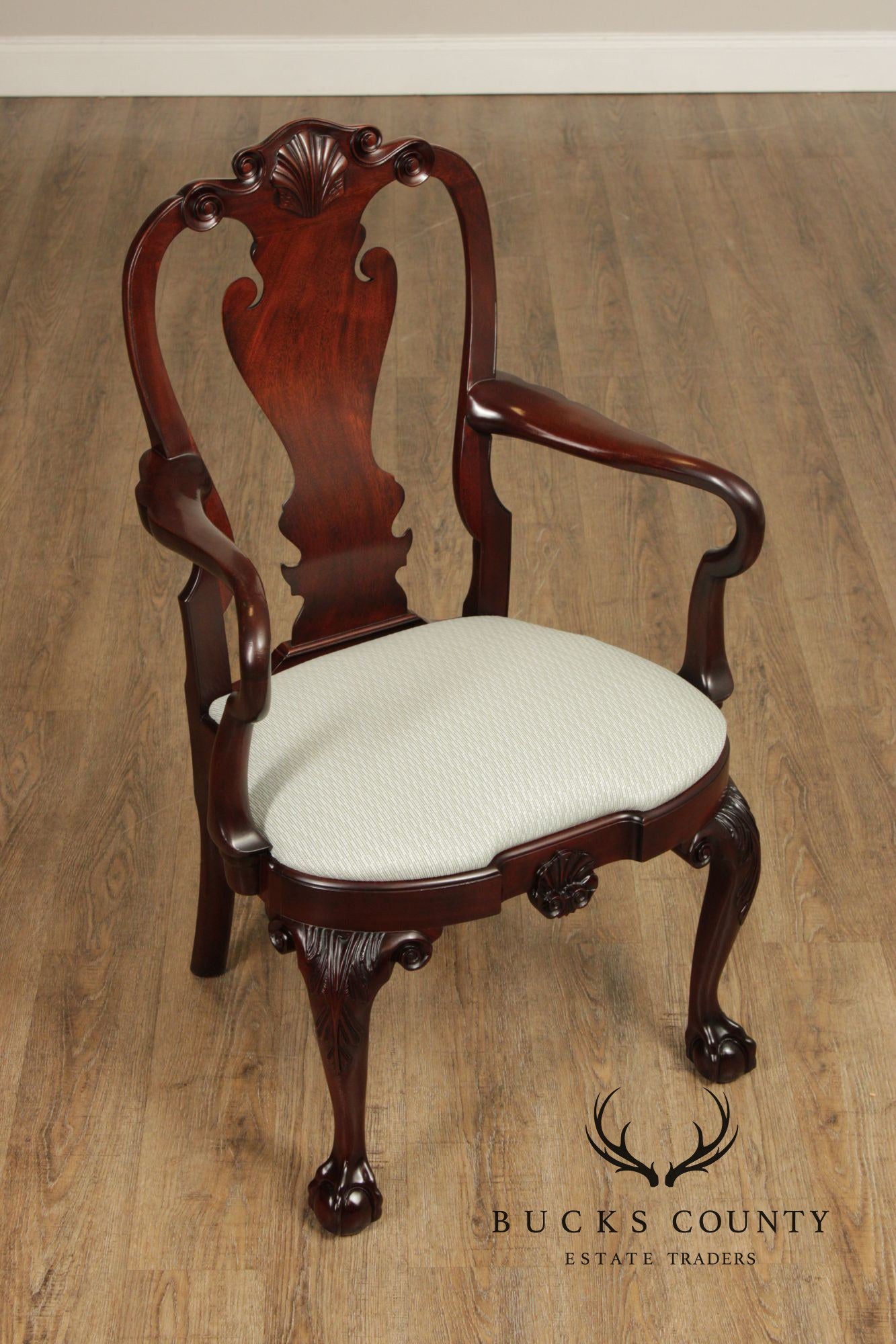 Kindel Winterthur Collection Set of Eight Mahogany Dining Chairs