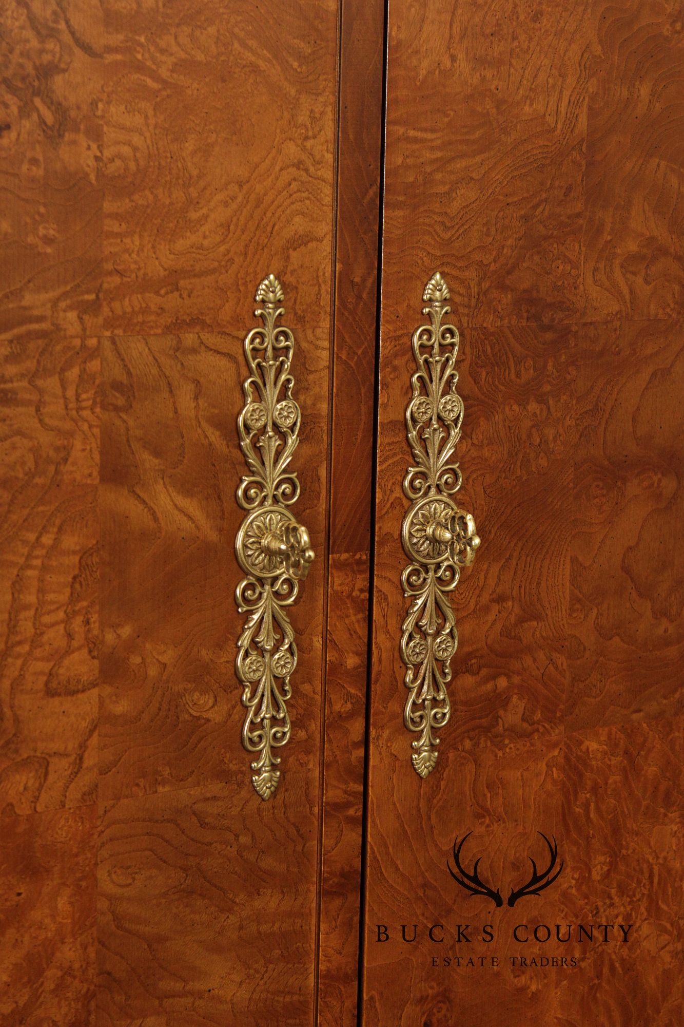 Henredon Charles X Collection Burlwood Armoire