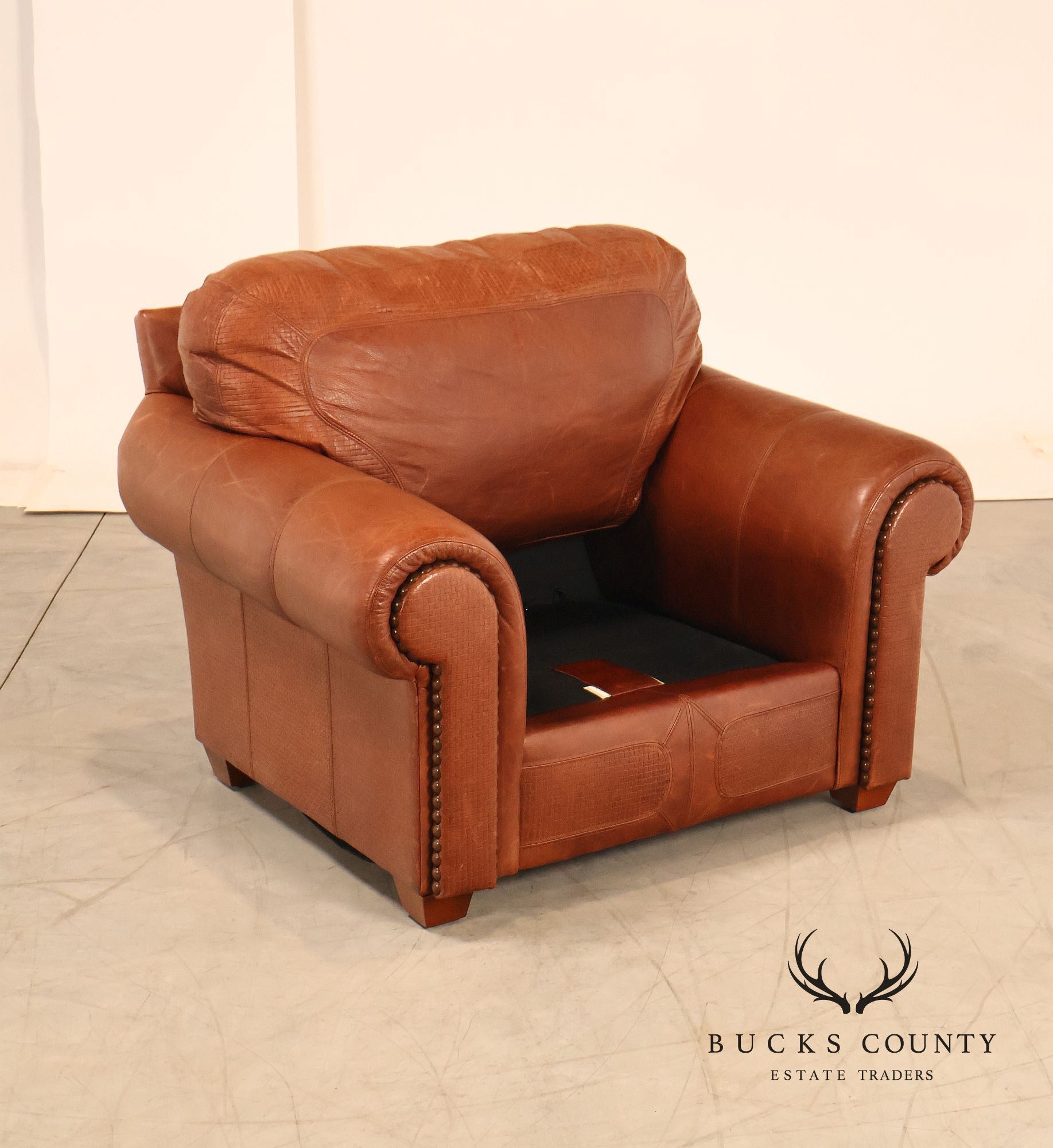 Stickley Santa Fe Leather Chair And Ottoman