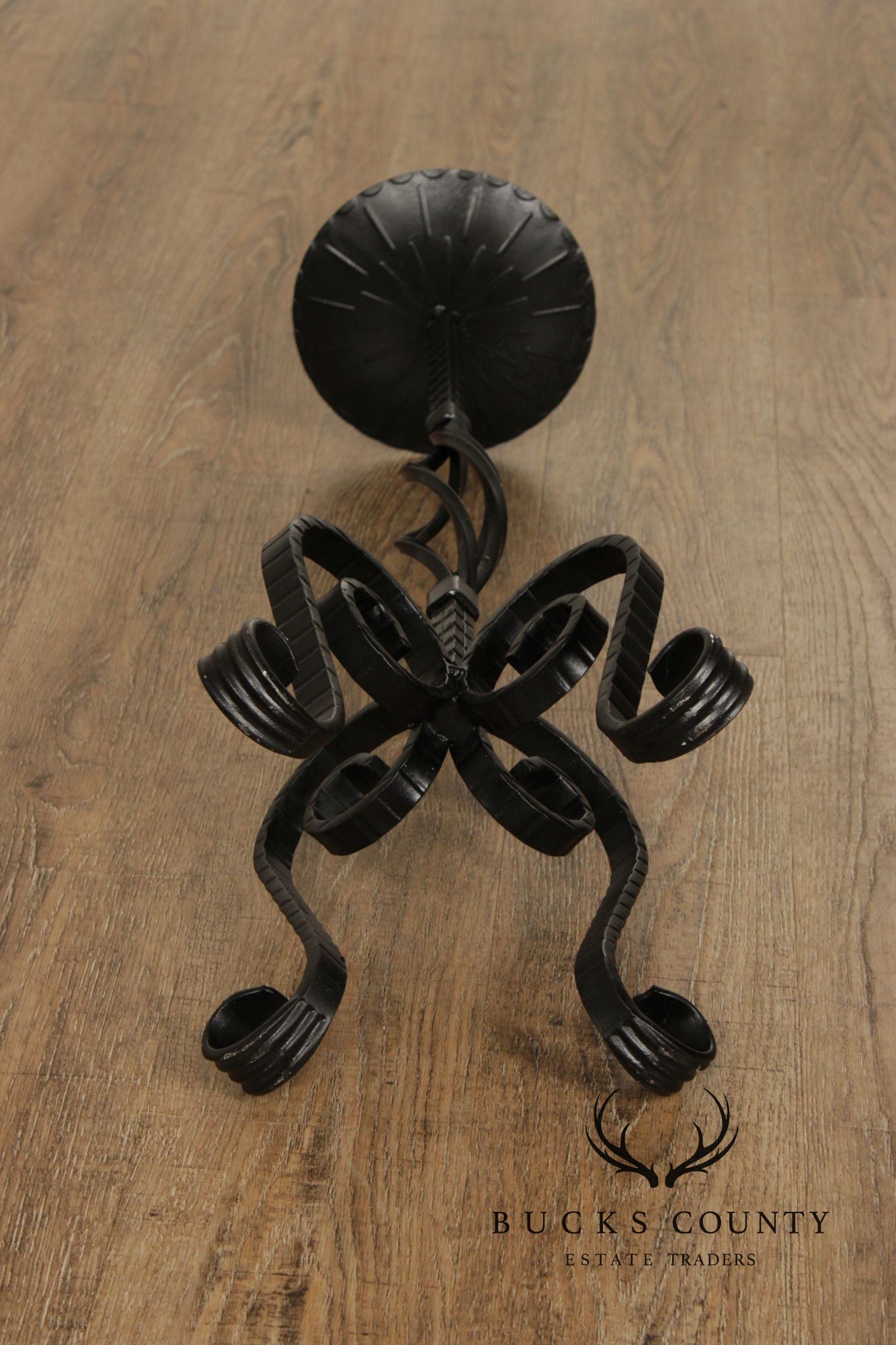 Vintage Wrought Iron Candlestand