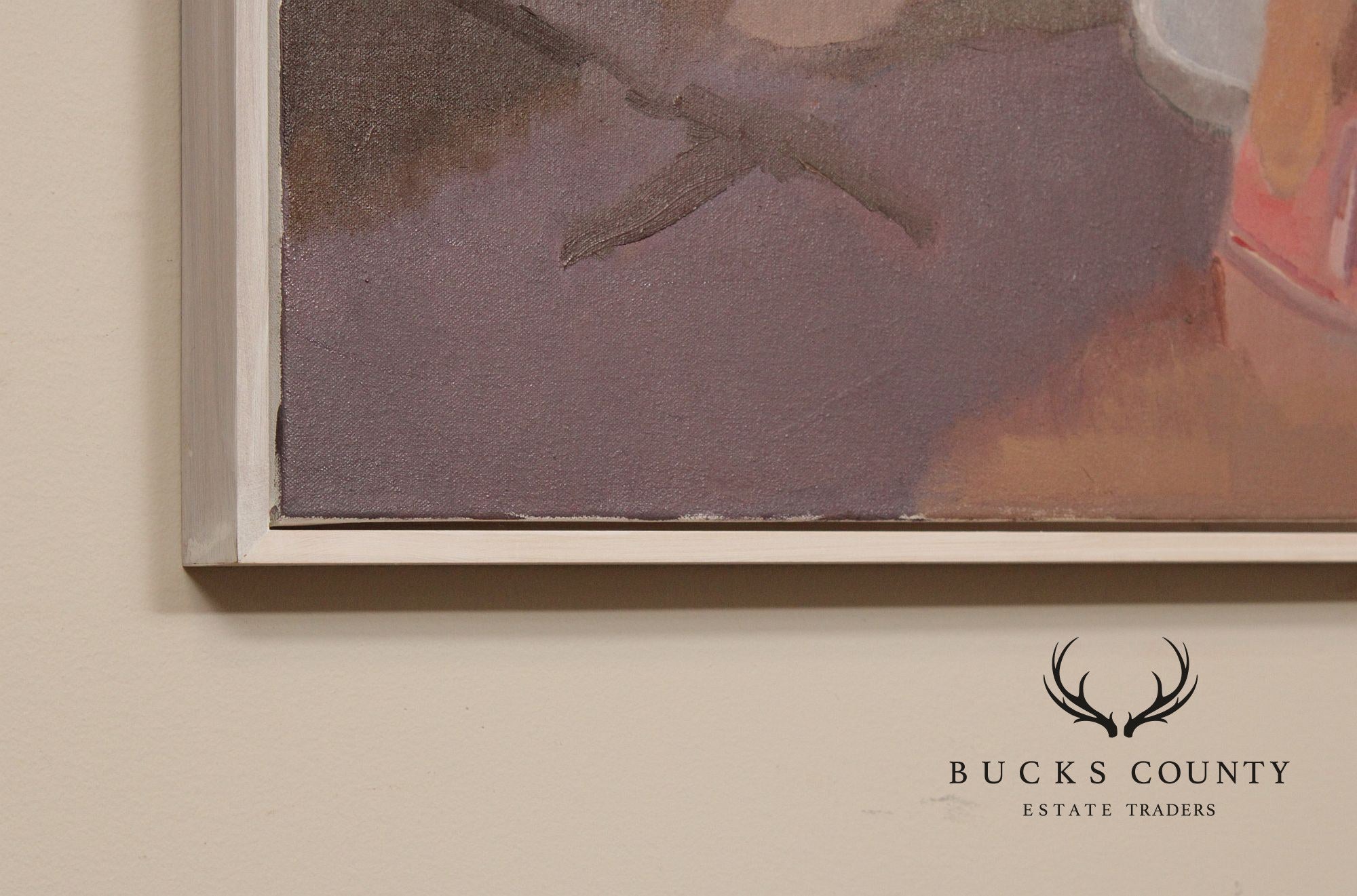 Tim Kennedy Oil on Canvas Portrait, 'Holly Reading'