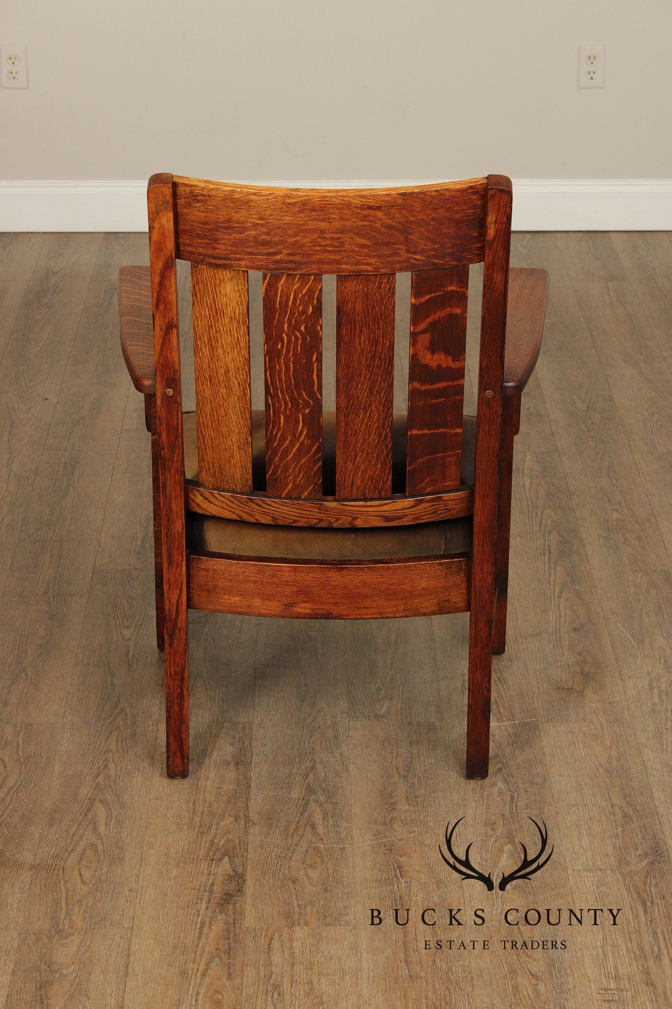 Antique Mission Oak Armchair