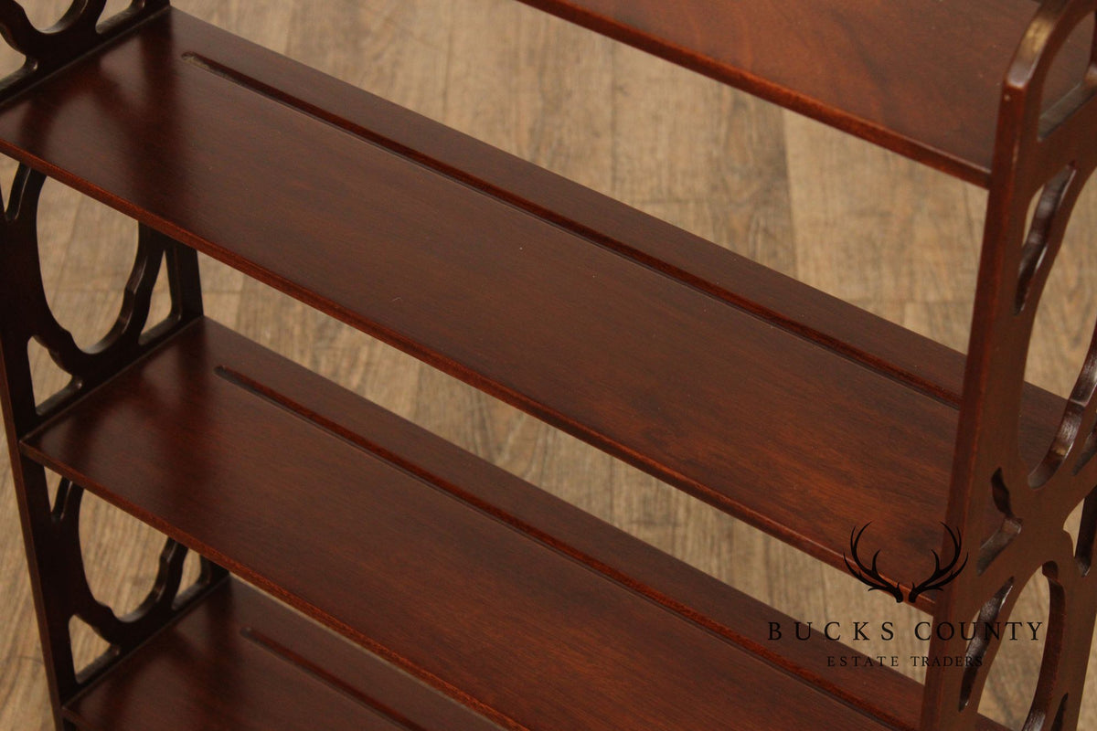 Chippendale Style Mahogany Wall-Hanging Display Shelf