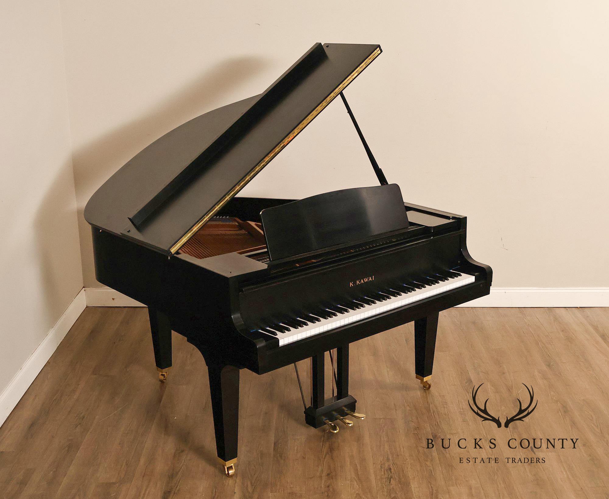Kawai GE-1 Black Baby Grand Piano With Matching Bench