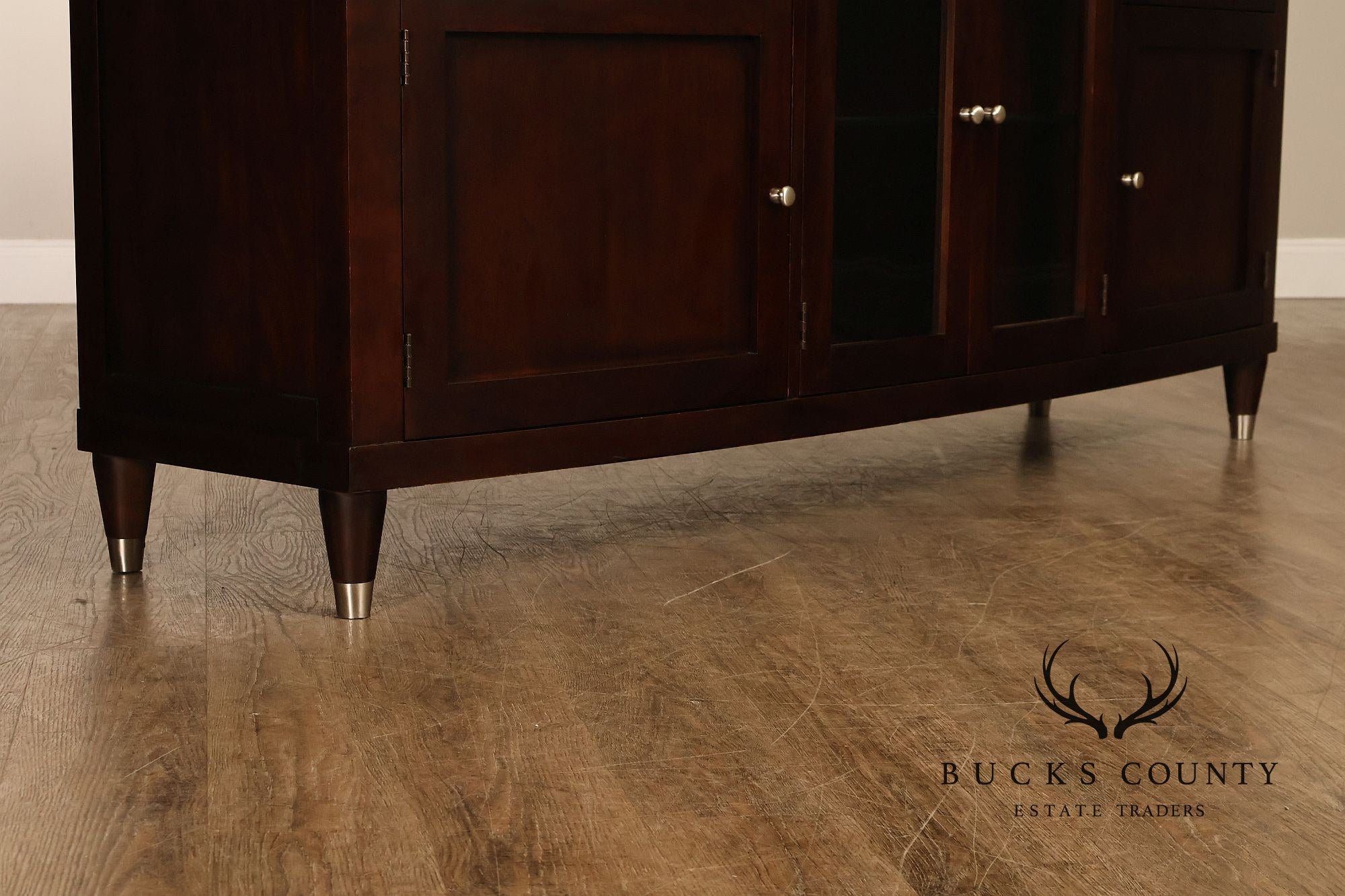 Harden Contemporary Cherry Lighted Sideboard Credenza Cabinet