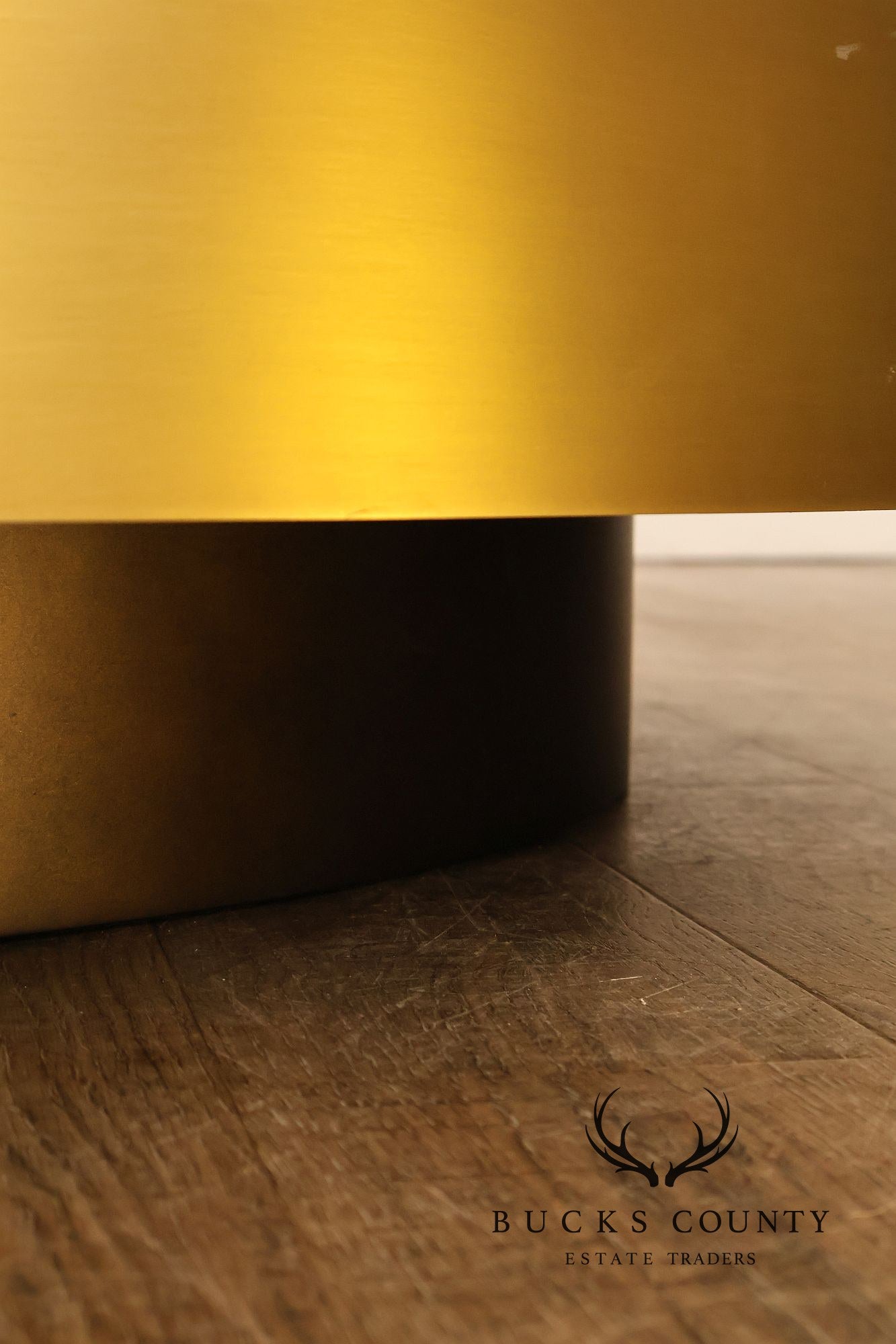 Restoration Hardware 'Moore' Glass Top Coffee Table