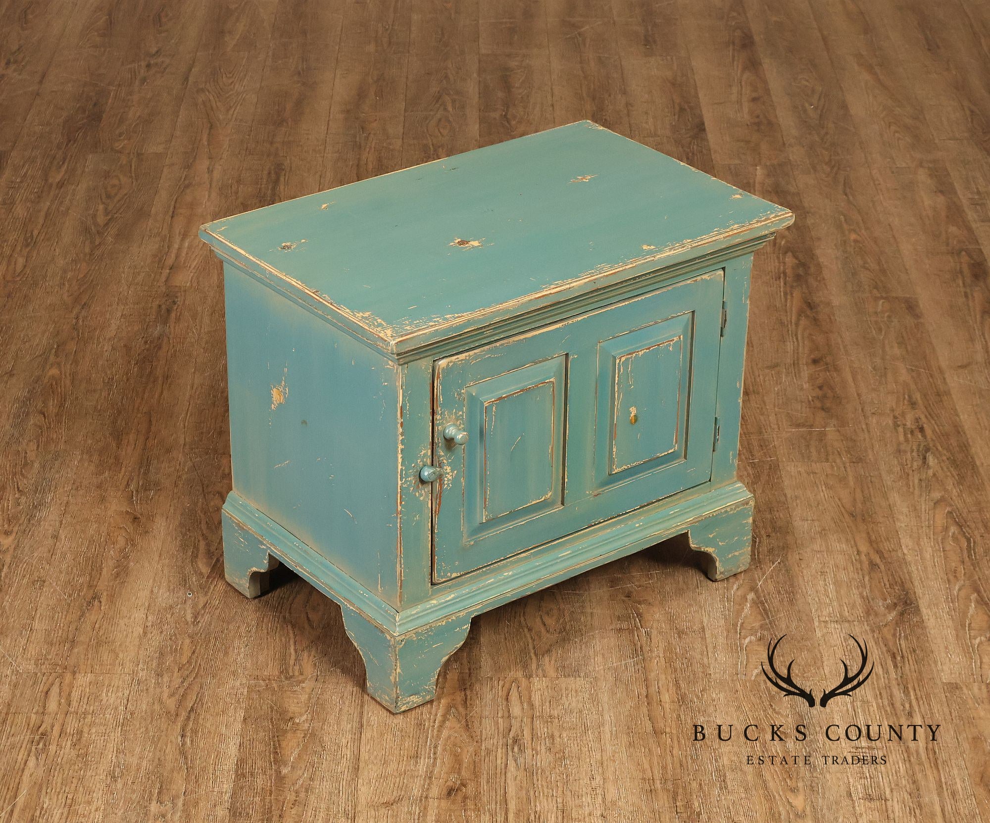 William Draper Distress Painted Side Cabinet