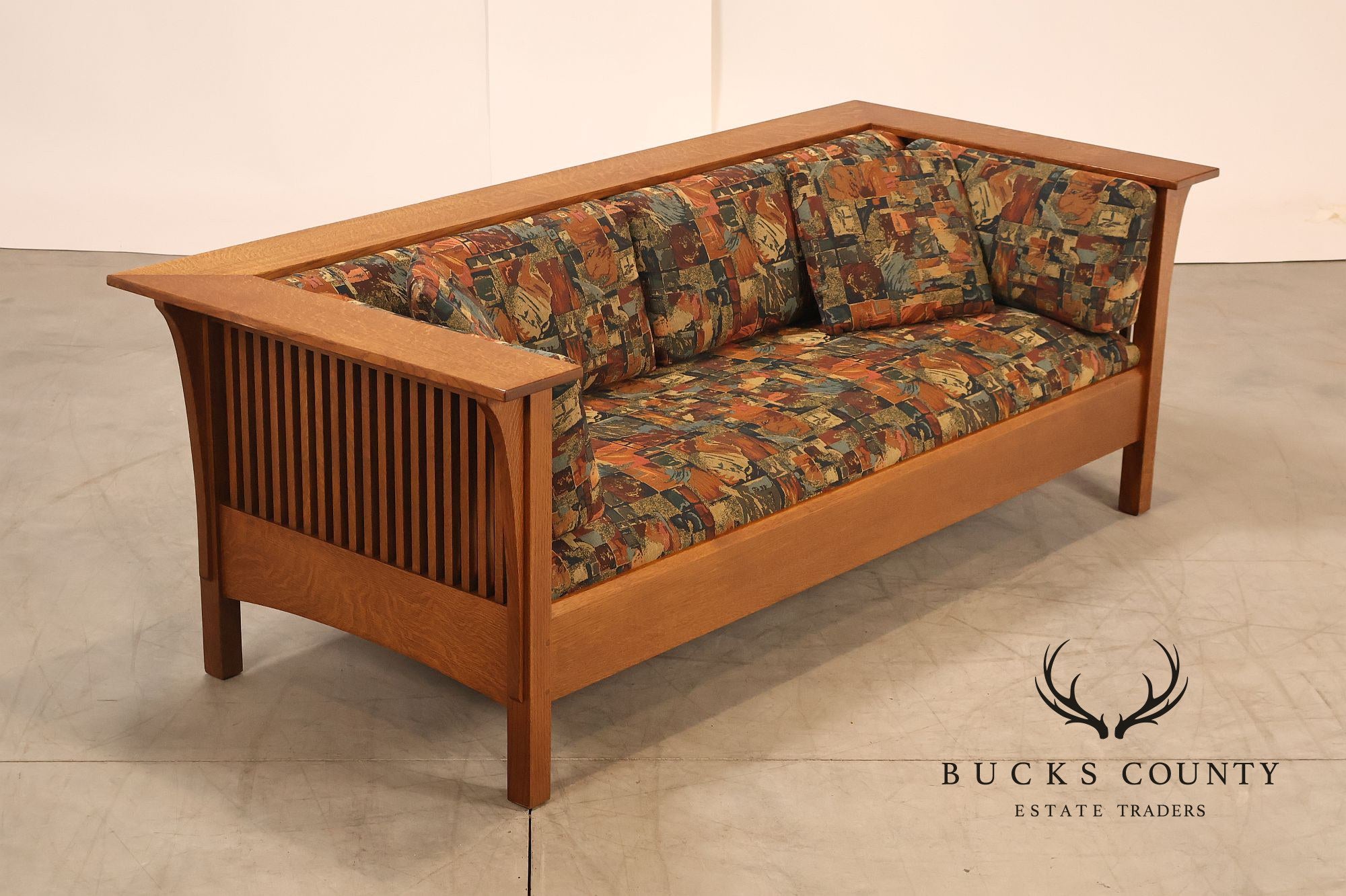 Stickley Mission Collection Oak Prairie Settle