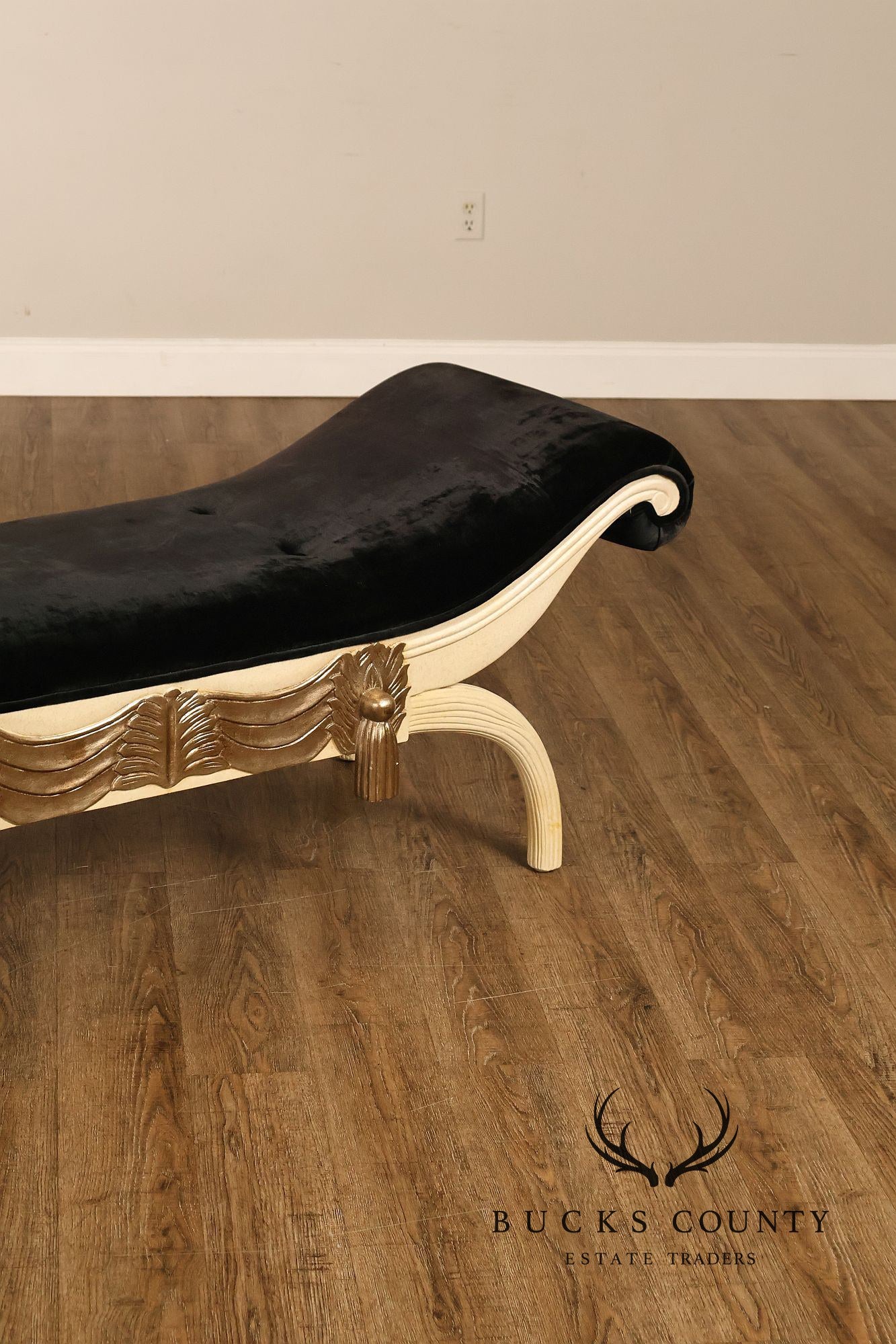 Italian Regency Style Partial Gilt Chaise Bench