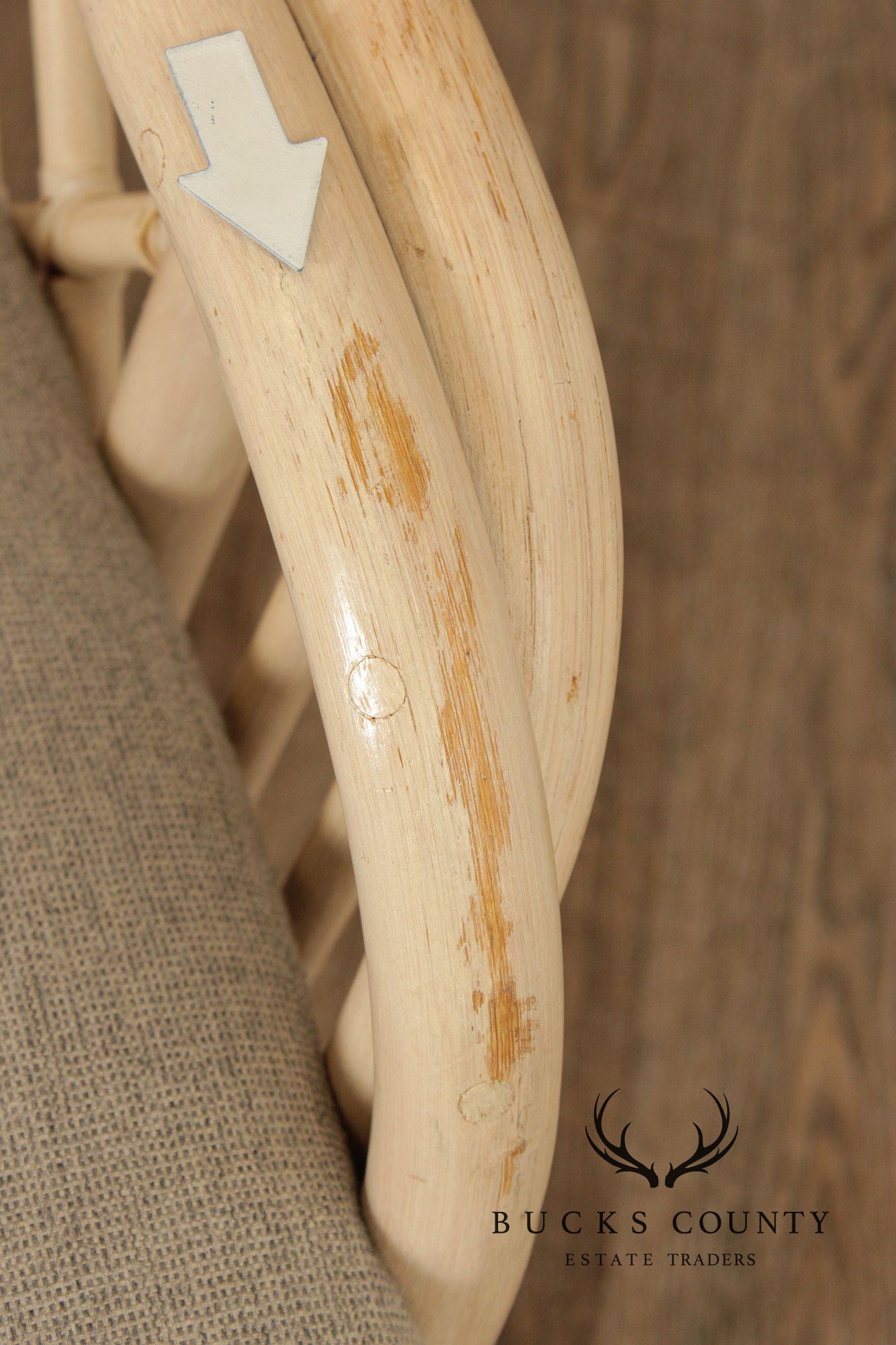 Brighton Pavilion Style Vintage Rattan Three-Seat Sofa