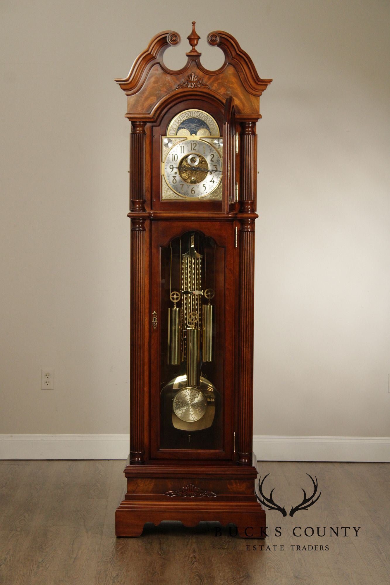 Sligh Georgian Style Mahogany 'Wilton' Grandfather Clock