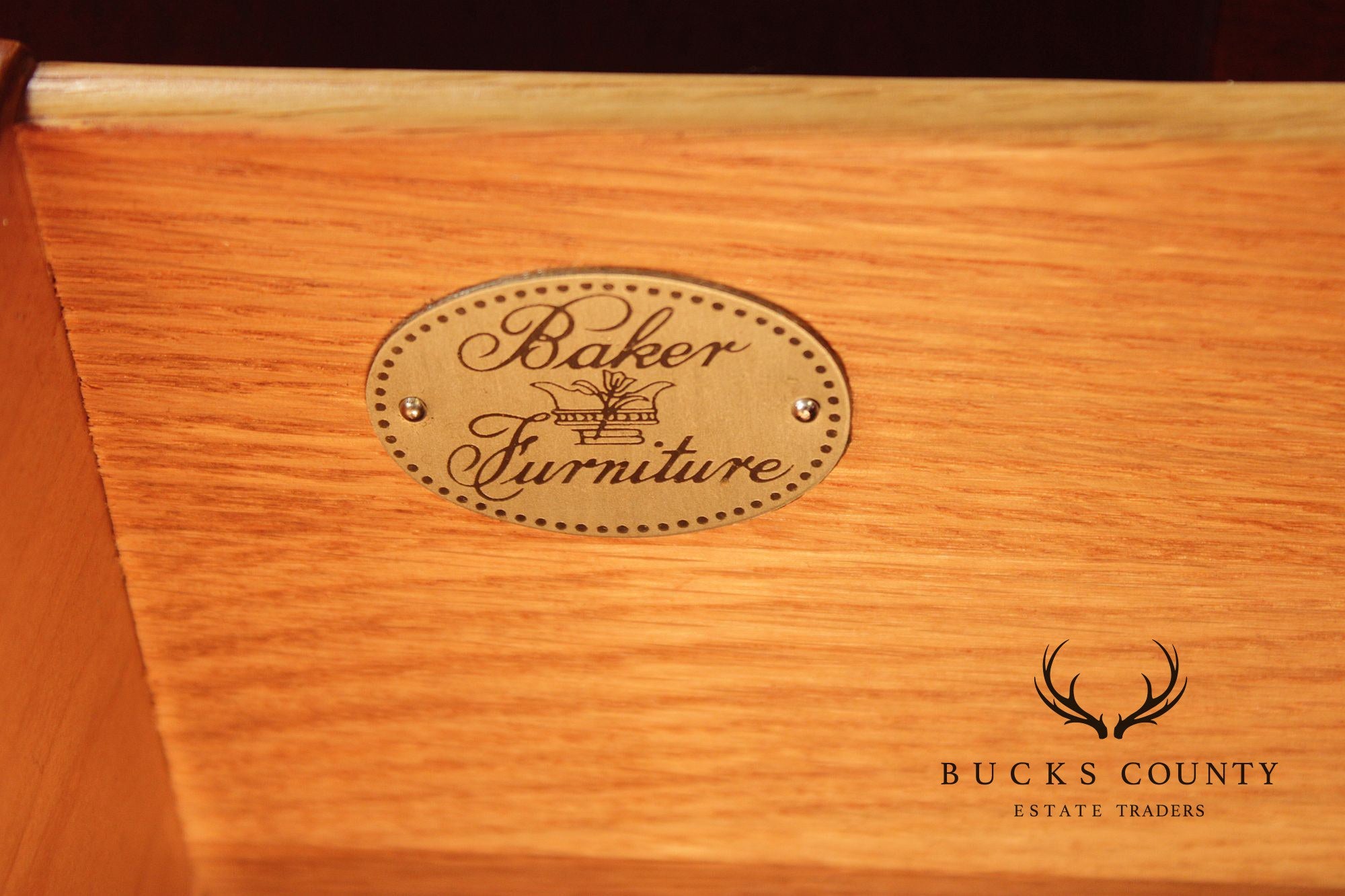 Baker Empire Style Mahogany Server