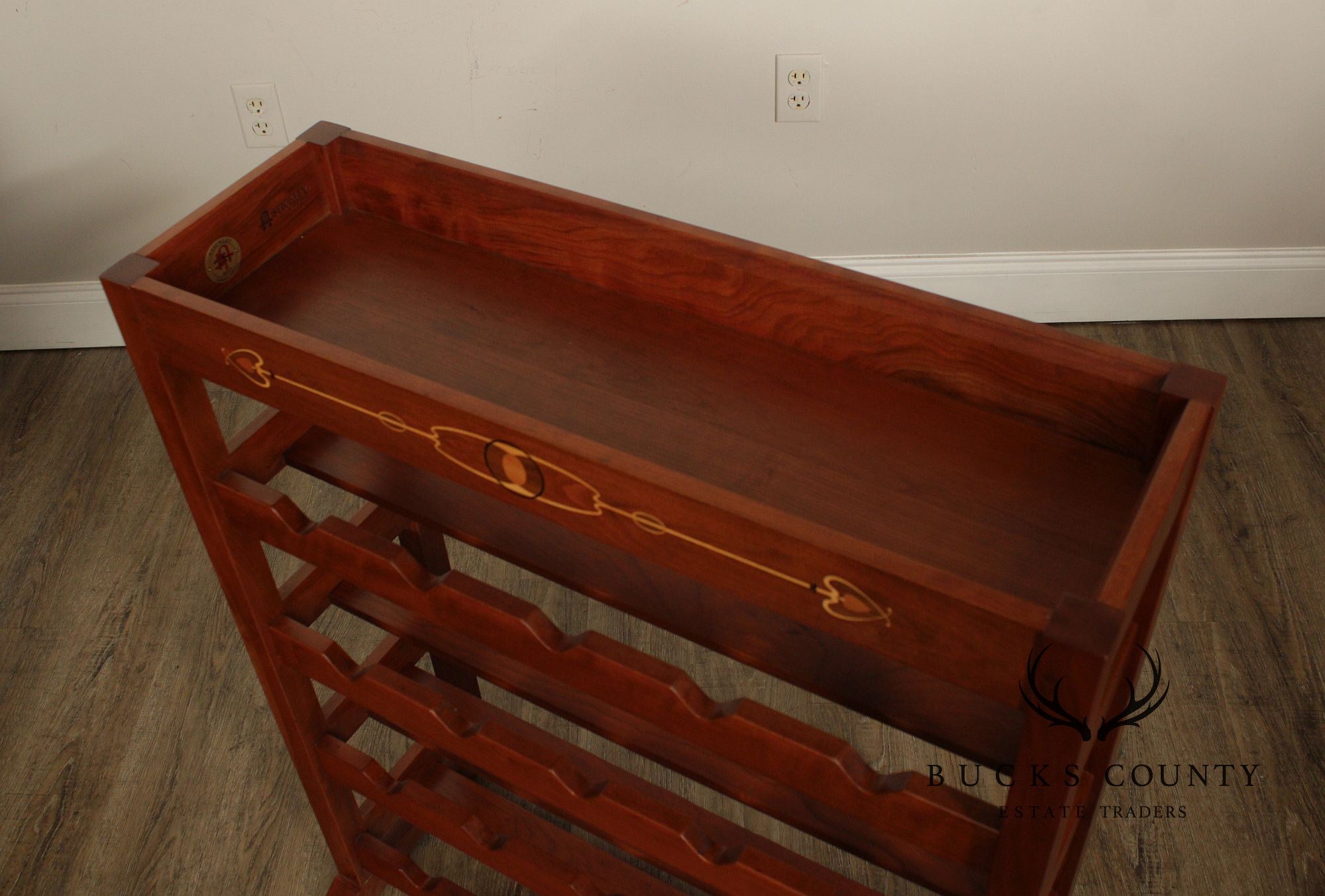 Stickley Mission Collection Cherry Wine Rack With Removable Serving Tray