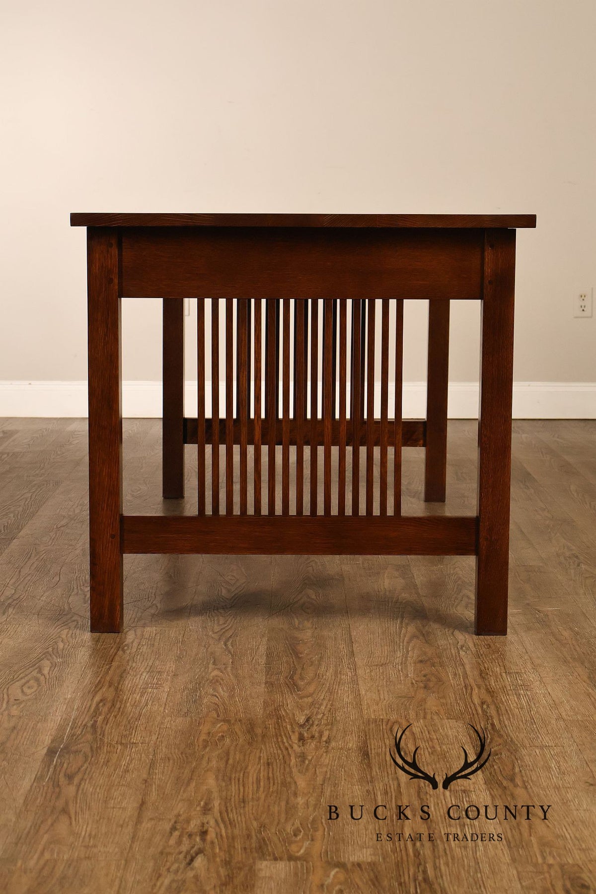 Stickley Mission Collection Oak Three-Drawer Writing Desk