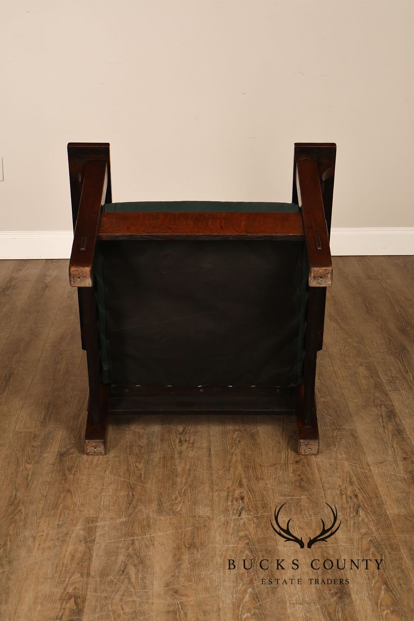 L. & J.G. Stickley Mission Oak Morris Chair Model #498