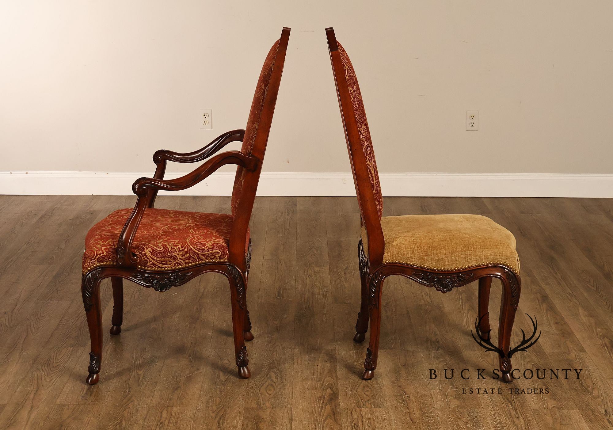 Henredon French Louis XV Style Set of Twelve Dining Chairs