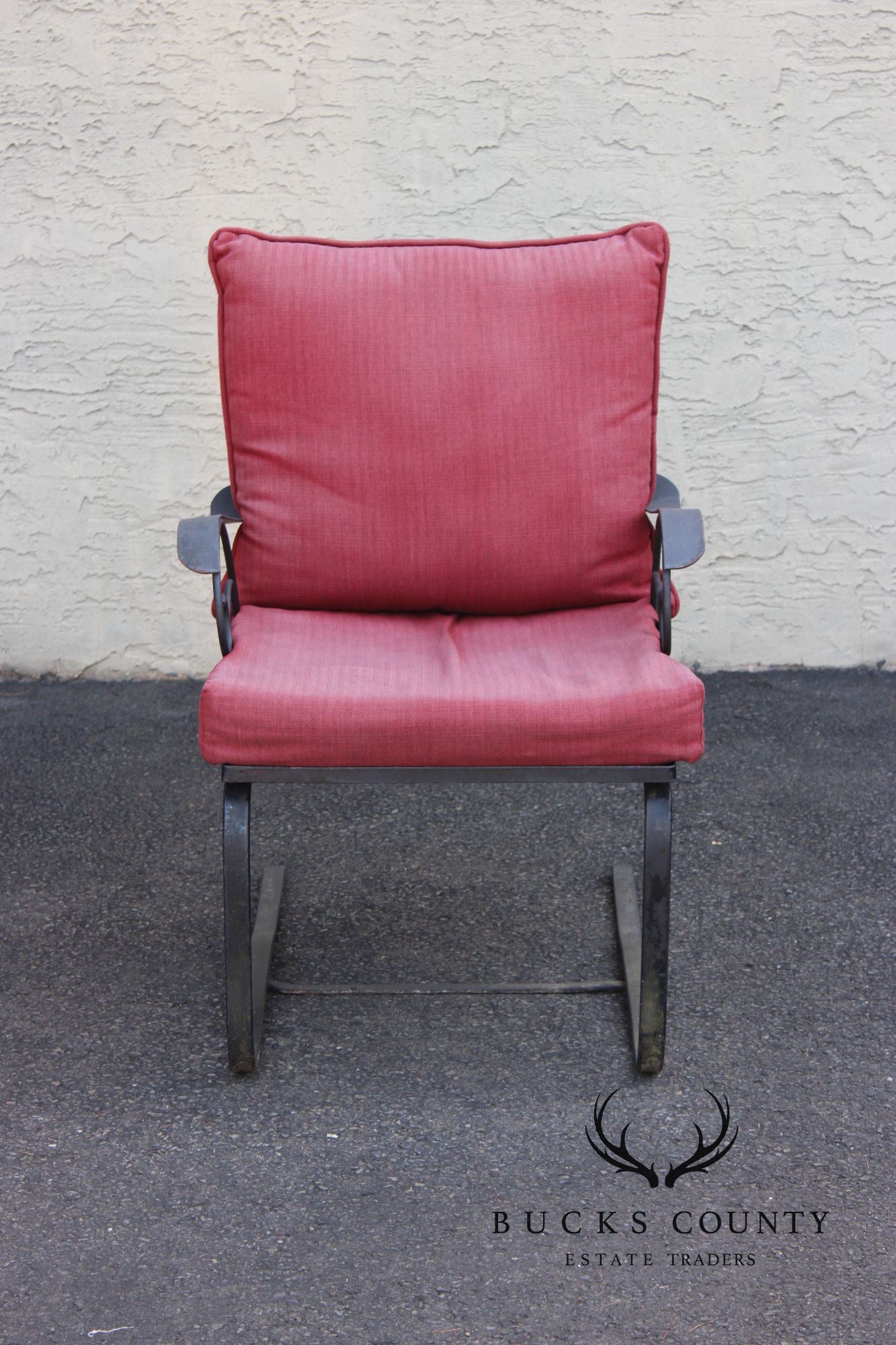 Vintage Outdoor Patio Wrought Iron Rocker