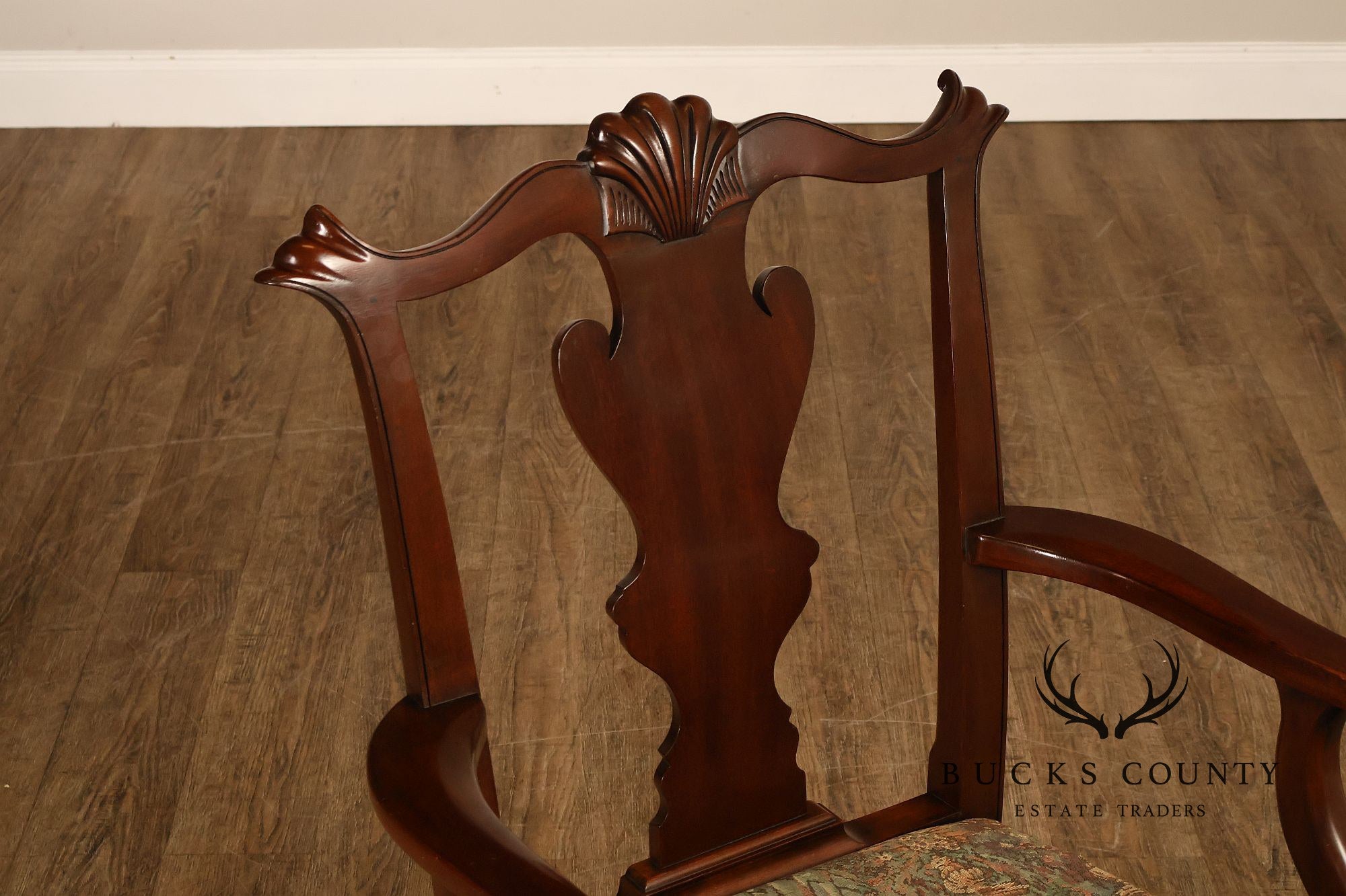 Henkel Harris Chippendale Style Mahogany Armchair