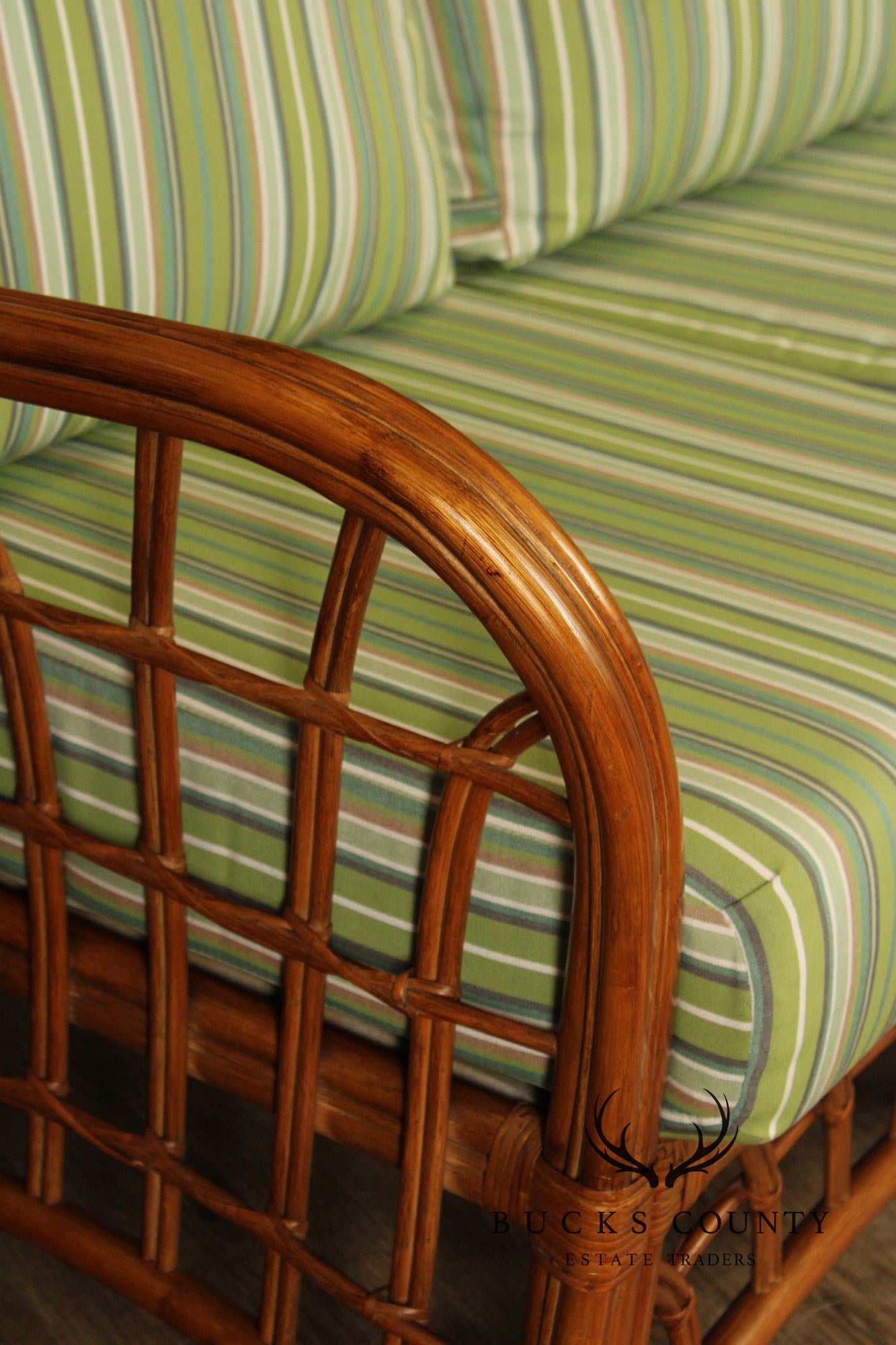 South Sea 'New Kauai' Rattan Sofa With Sunbrella Cushions