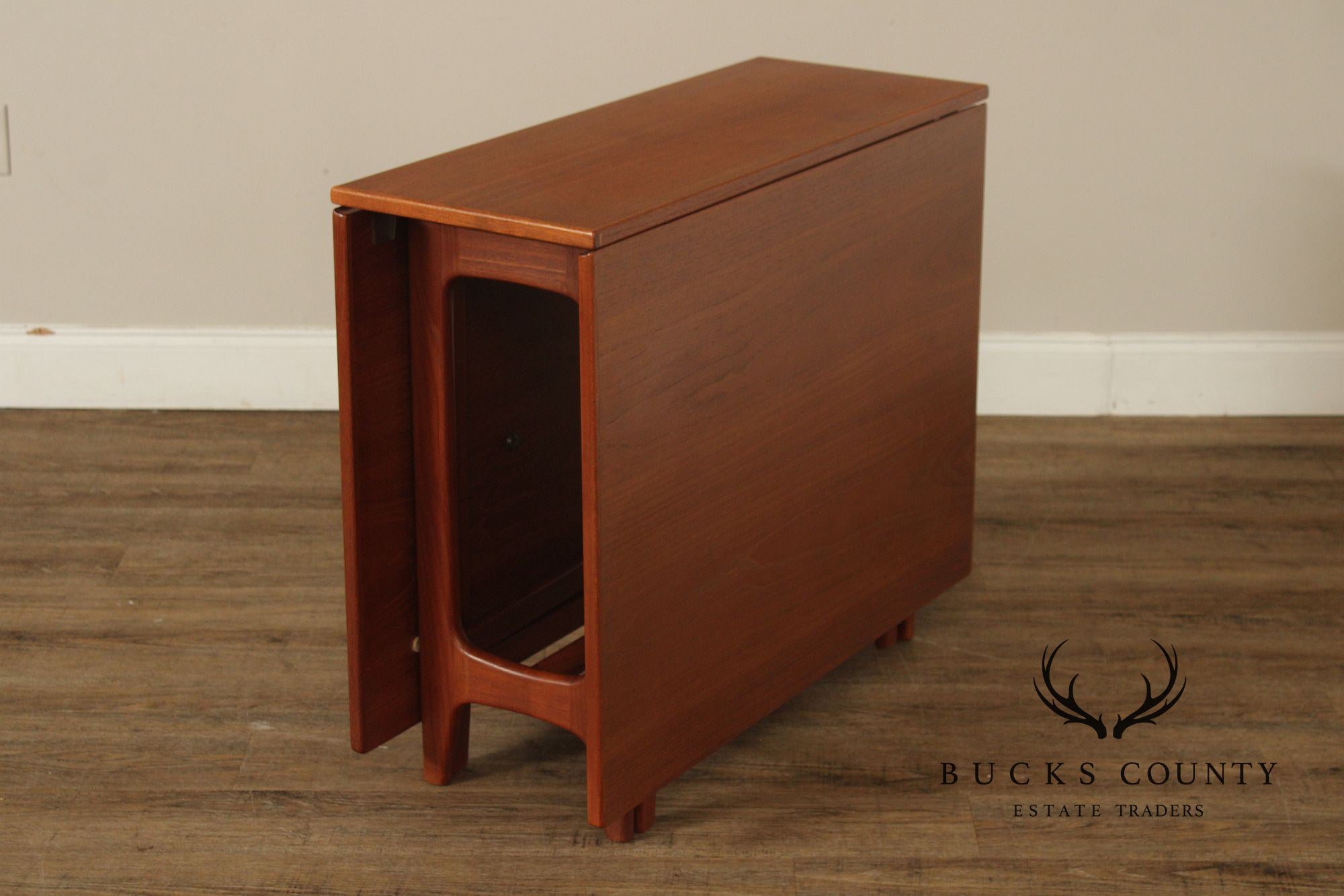 Kleppe Møbelfabrik Danish Modern Teak Drop-Leaf Dining Table