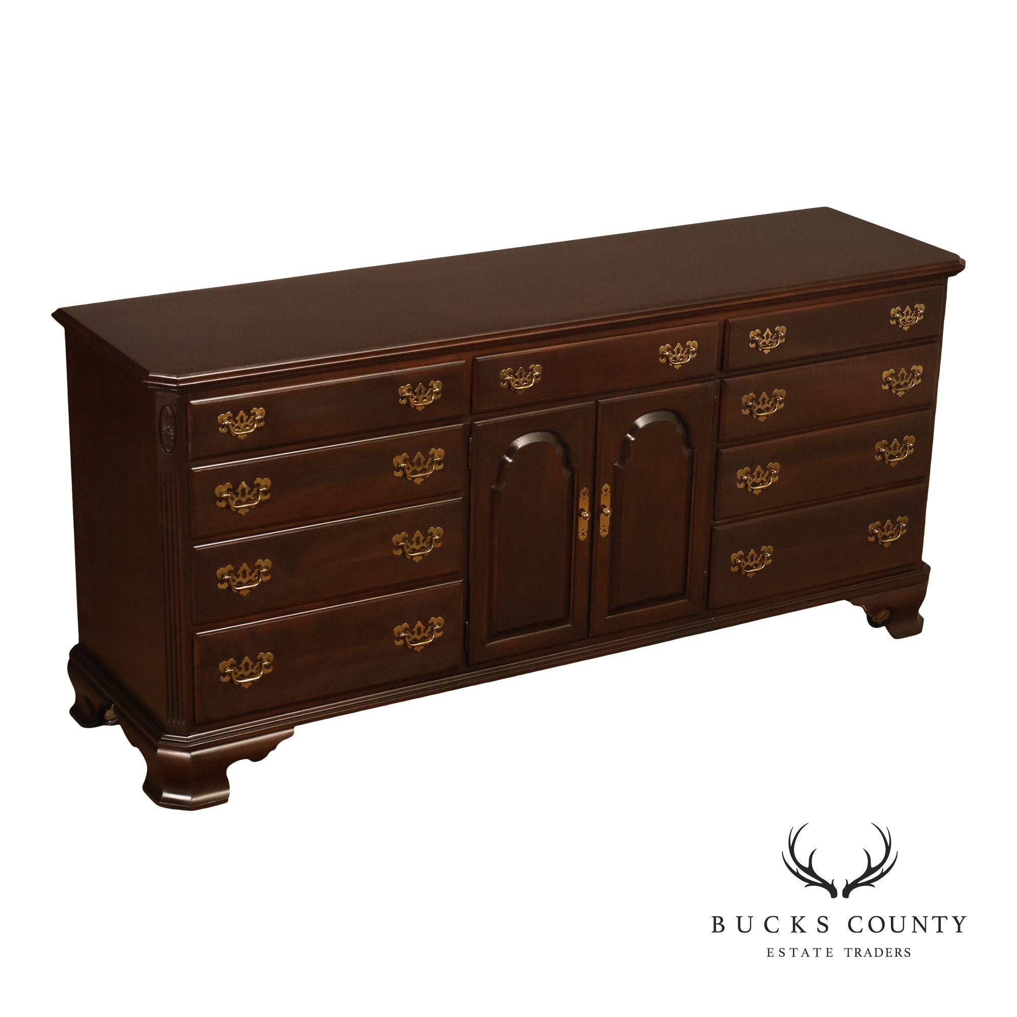 Ethan Allen 'Georgian Court' Cherry Triple Dresser